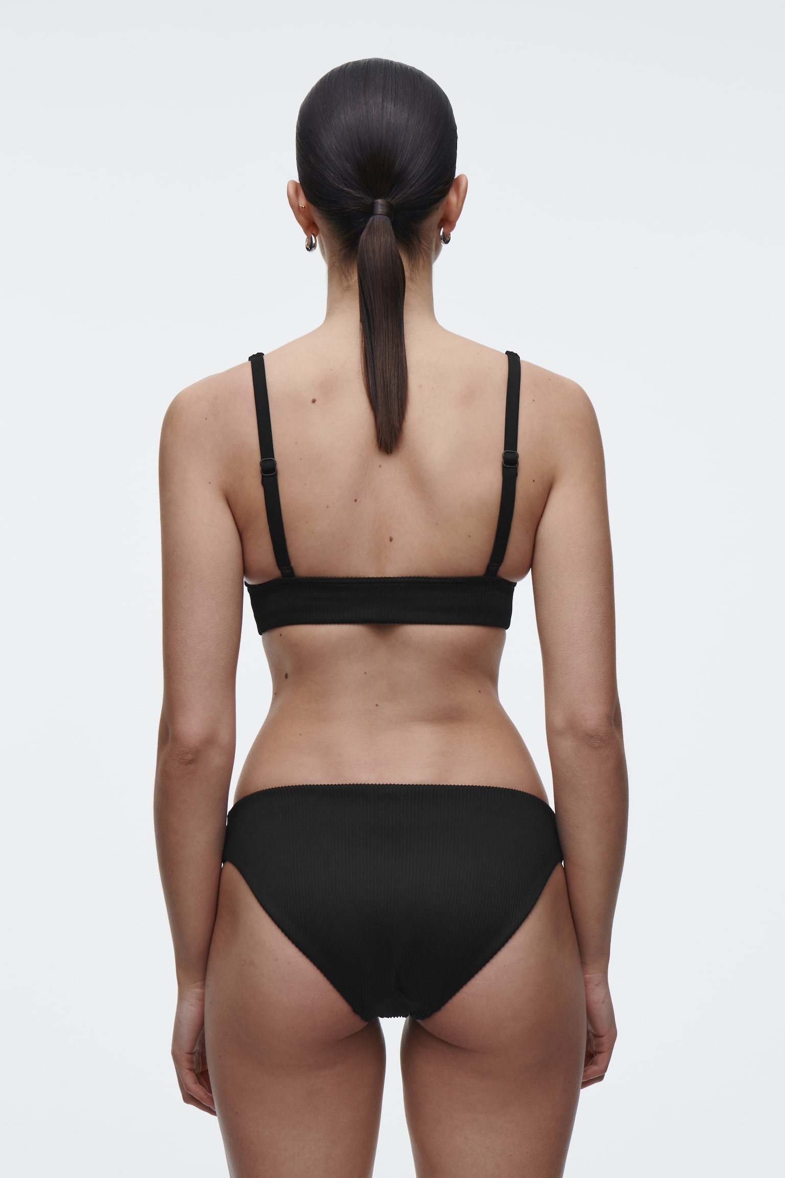 SLIP BIKINI CLASSICO A COSTE - NERO - 4