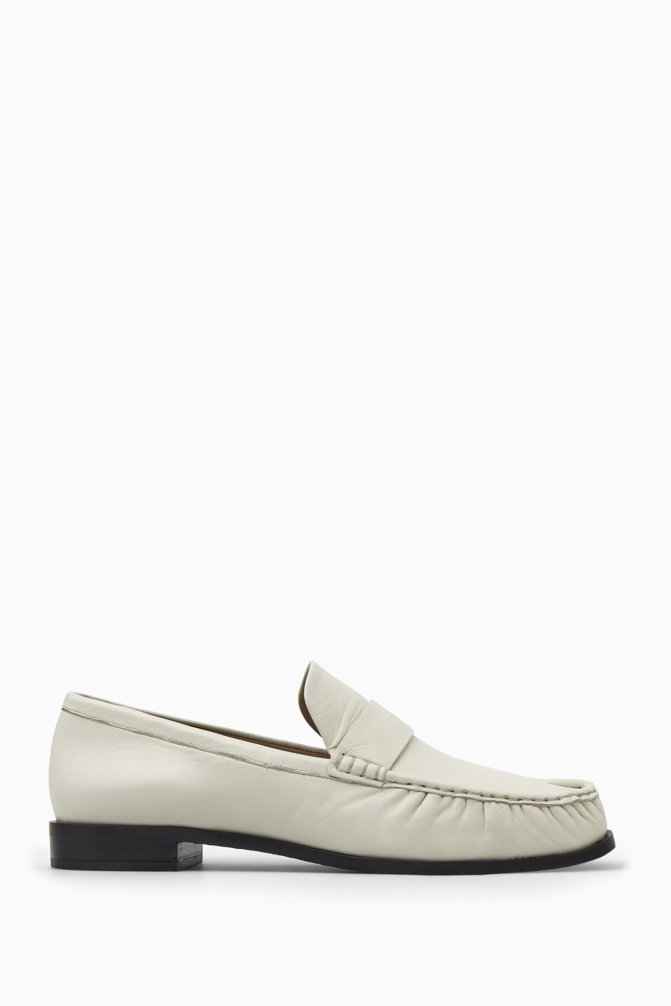 View larger image: LEATHER LOAFERS - OFF WHITE - Ladies | H&M GB 1