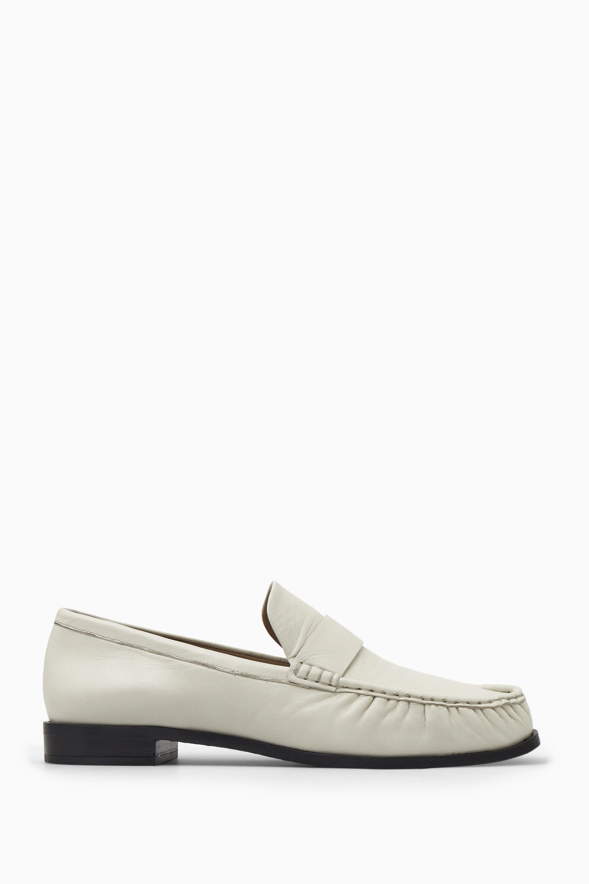 LEATHER LOAFERS - OFF WHITE | COS