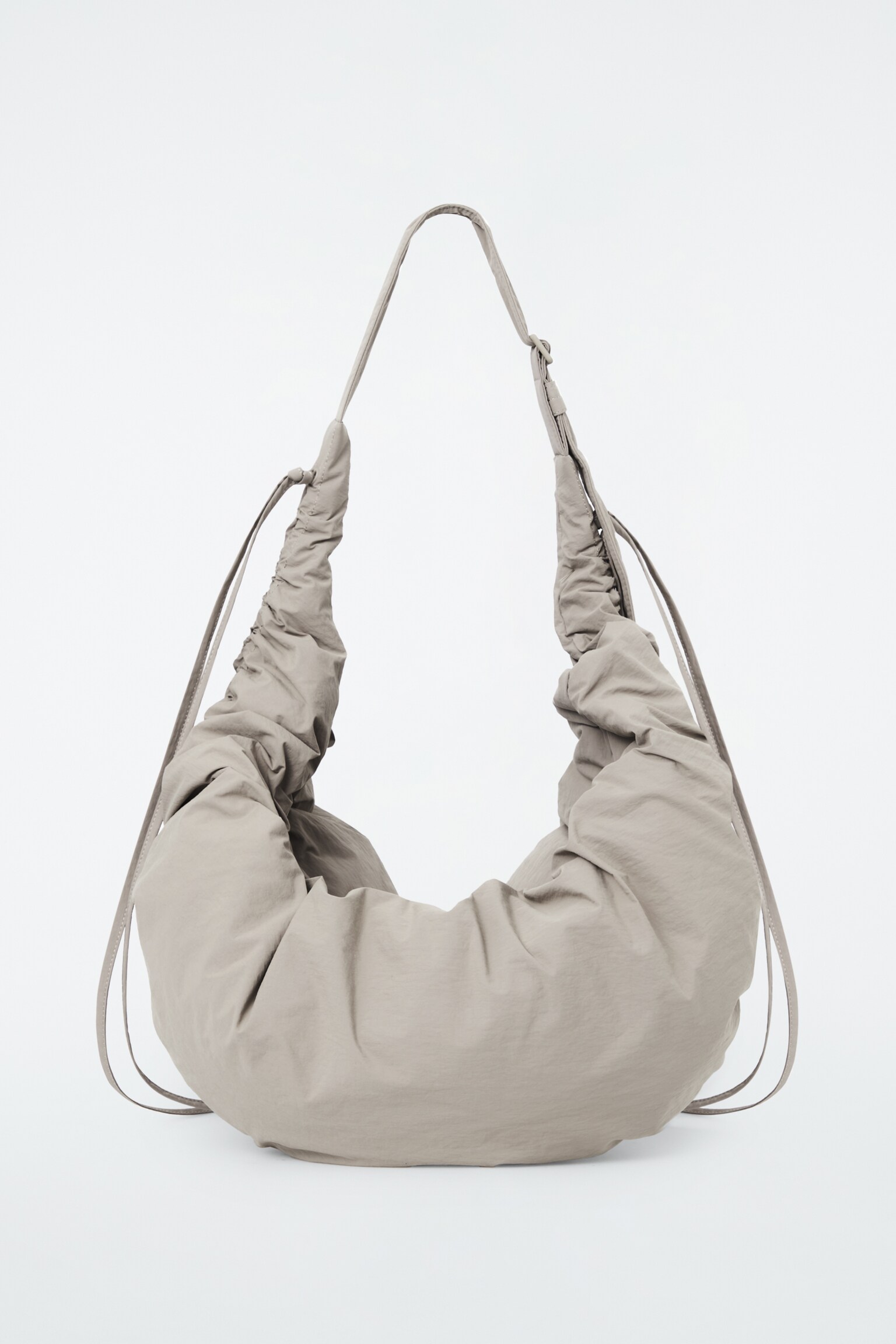 CANOPY OVERSIZED-UMHÄNGETASCHE - NYLON - STEINGRAU/SCHWARZ