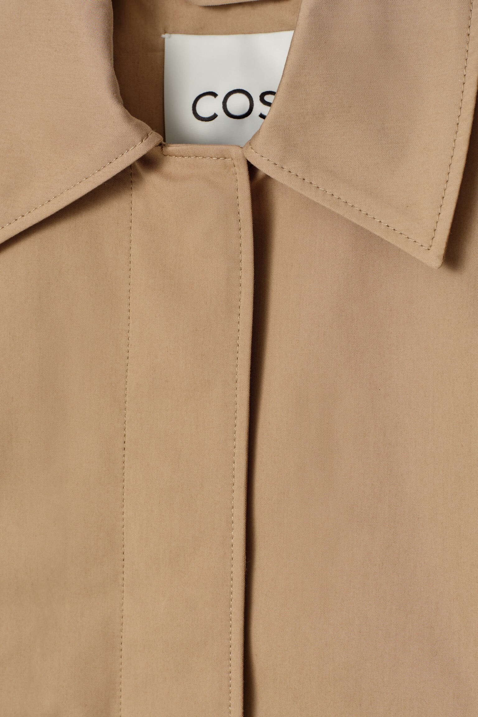 MANTEAU DE MI-SAISON EN COTON - BEIGE/VERT - 5