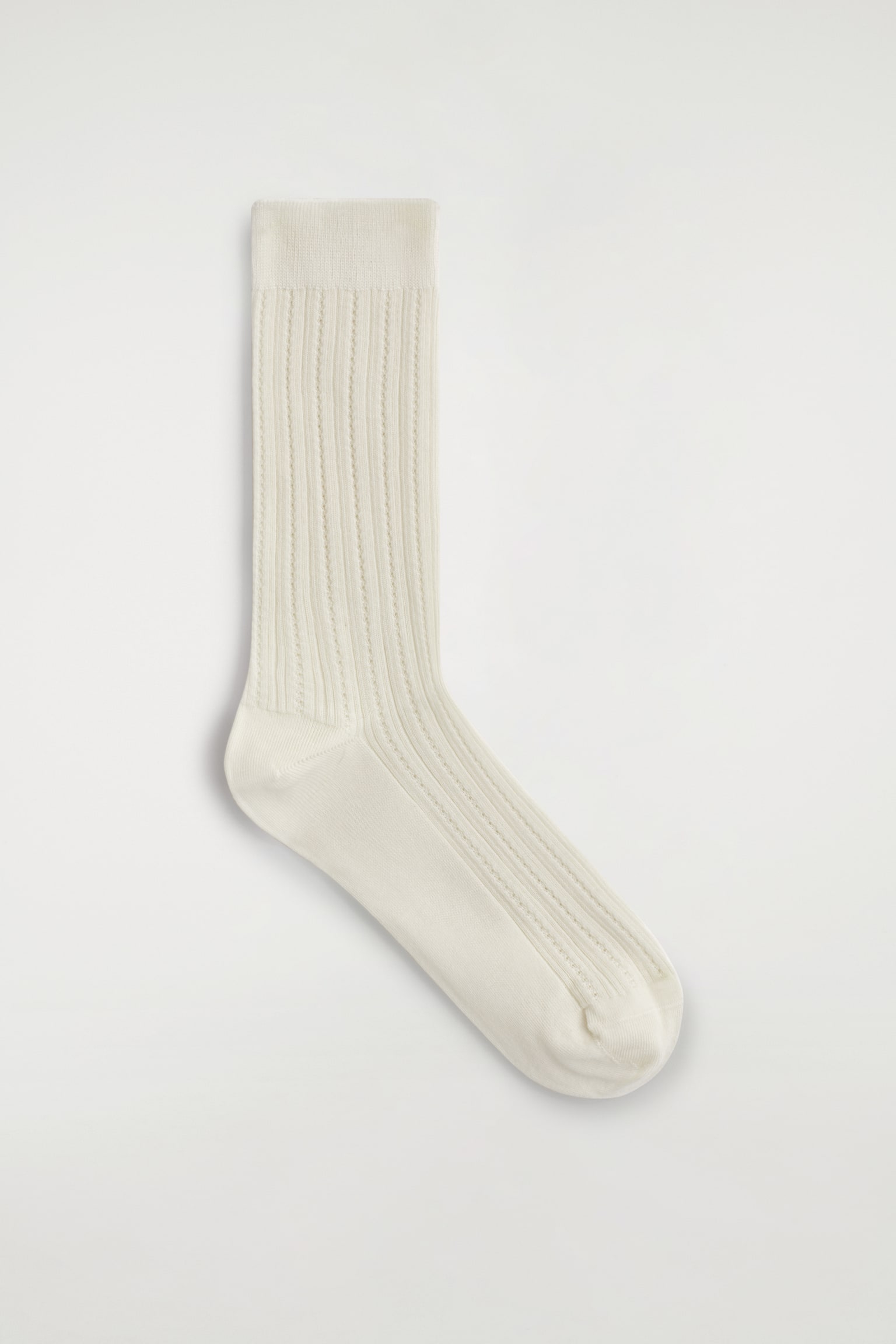 CALZINI IN MAGLIA TRAFORATA - AVORIO - 1