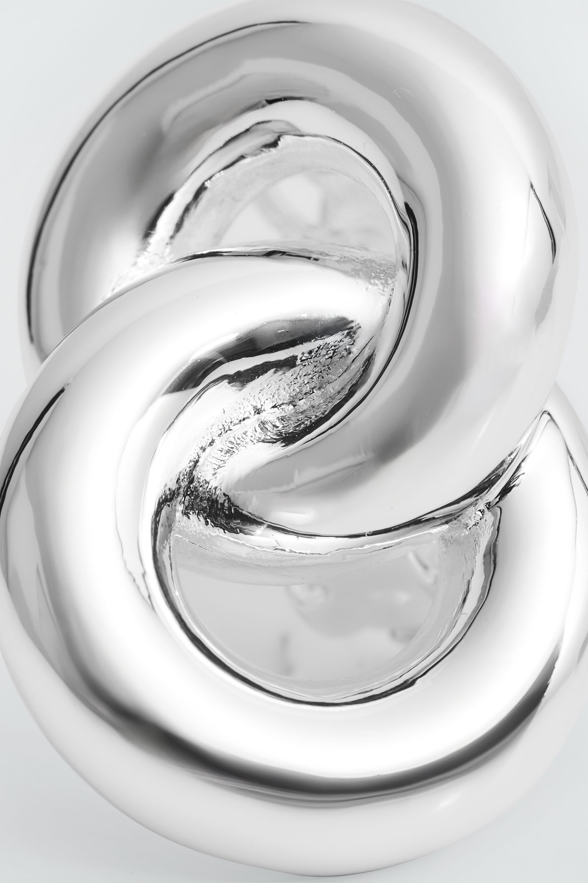 DOUBLE-HOOP CLIP-ON EARRINGS - SILVER | COS