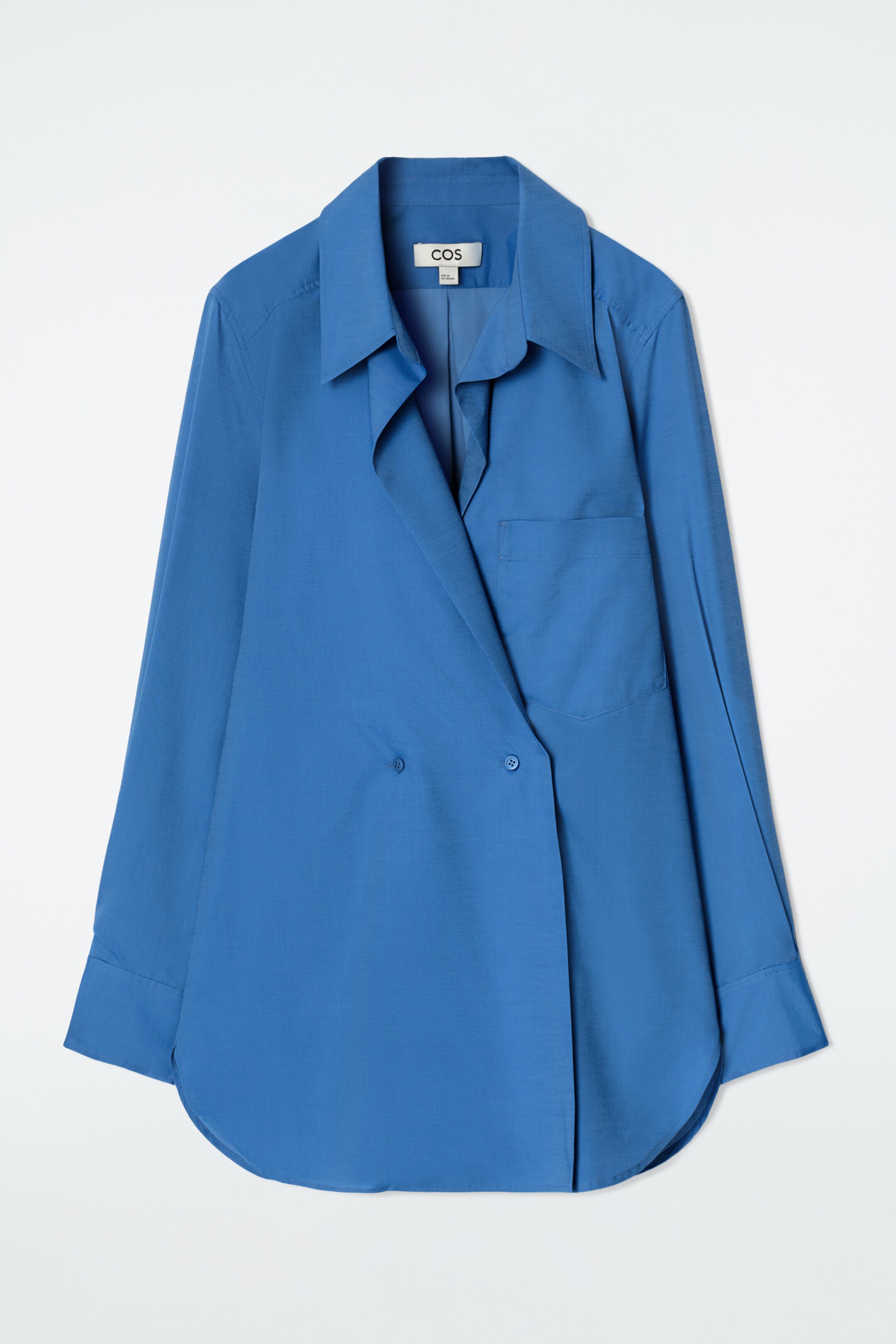 Grotere afbeelding bekijken: Dubbel-rijg overhemd - BLAUW - DAMES | H&M BE 7