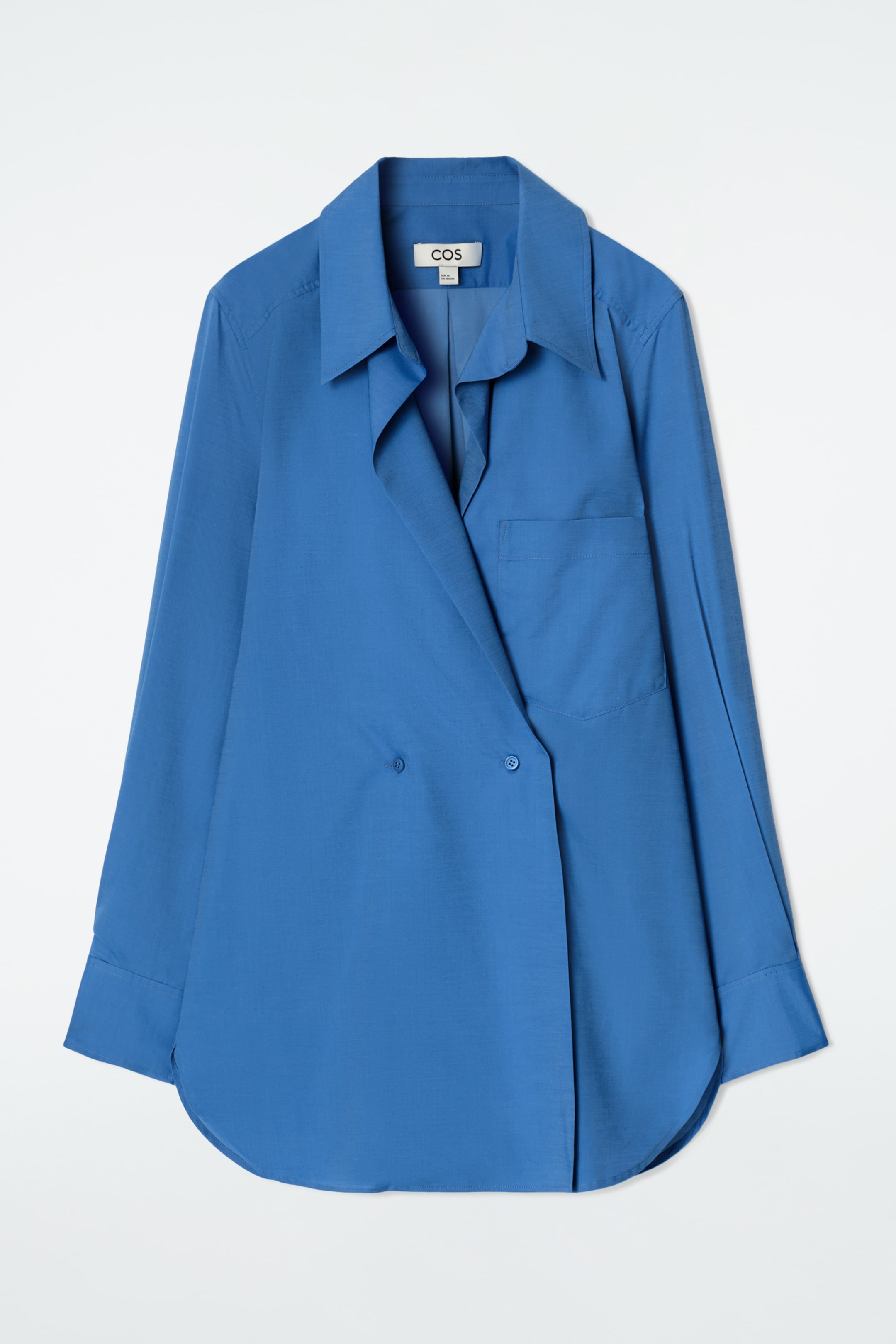 Zobraziť väčší obrázok: Košeľa s dvojradovým zapínaním - MODRÁ - ŽENY | H&M SK 7