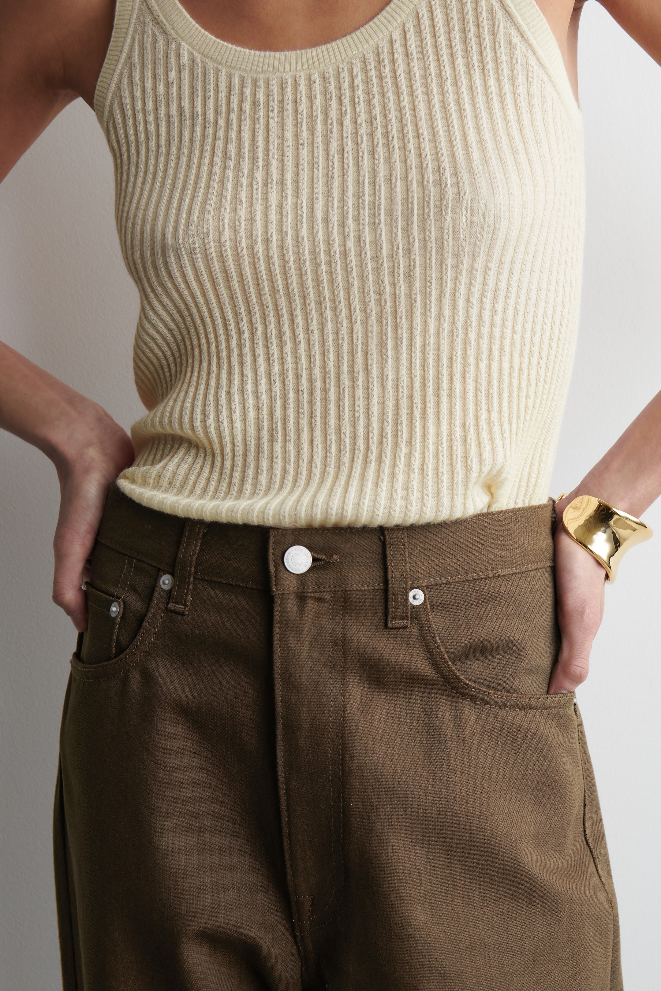 Visualizza immagine più grande: JEANS BAY DAL TAGLIO BARREL - MARRONE - DONNA | H&M IT 2