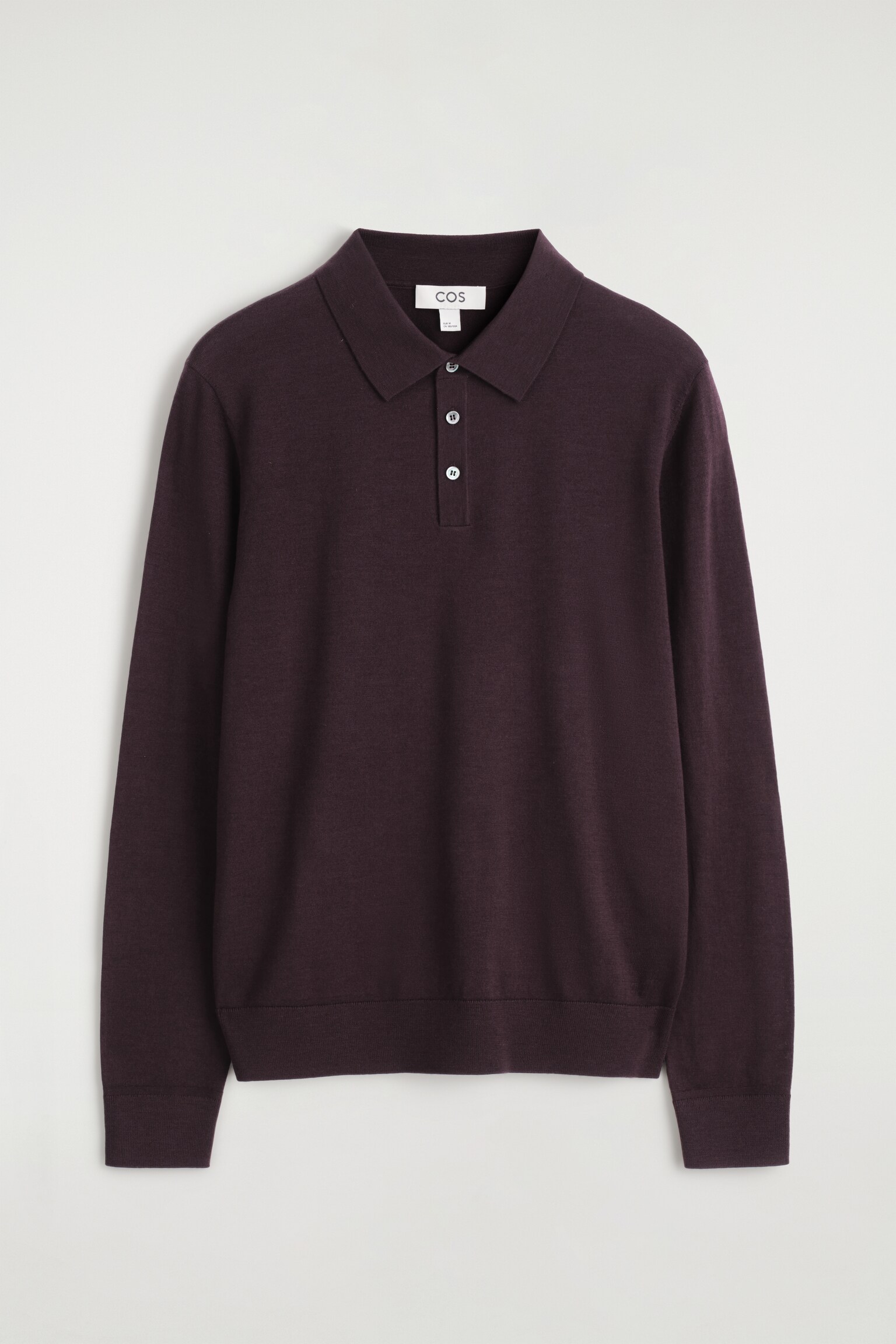 POLO DE LANA MERINO AJUSTADO - BURDEOS/AZUL MARINO/NEGRO - 2