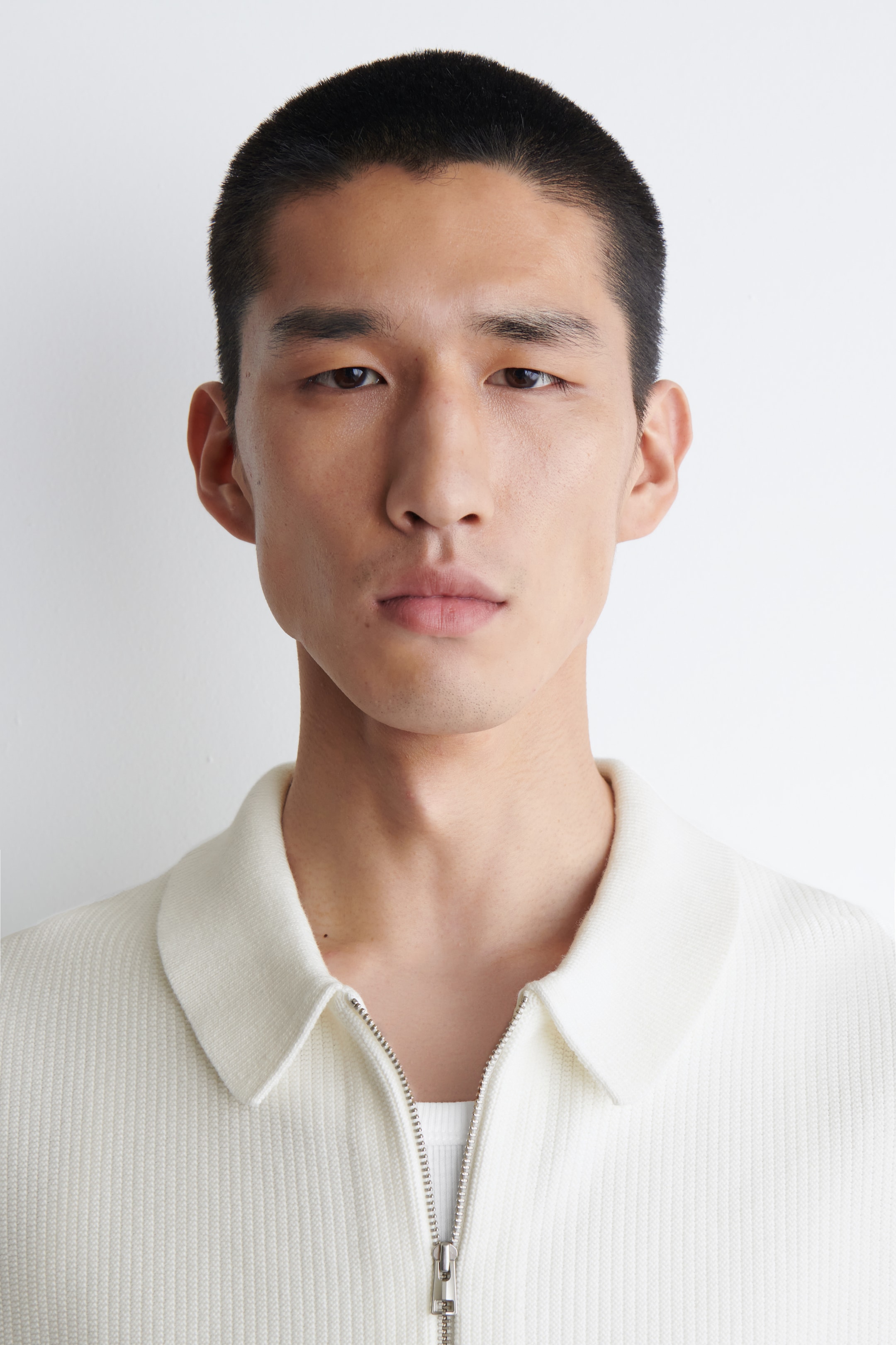 Visualizza immagine più grande: CAMICIA IN COTONE A NIDO D'APE CON CERNIERA - BIANCO - UOMO | H&M IT 3
