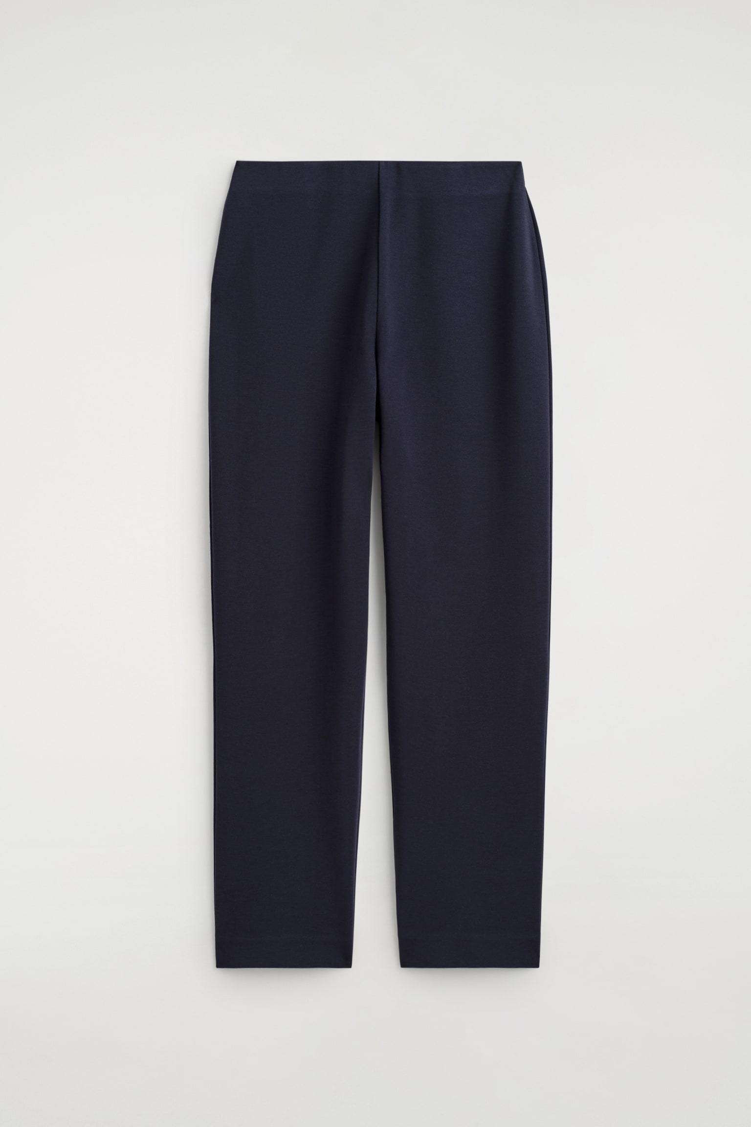 PANTALONI IN JERSEY ELASTICIZZATI A GAMBA DRITTA - BLU NAVY - 2
