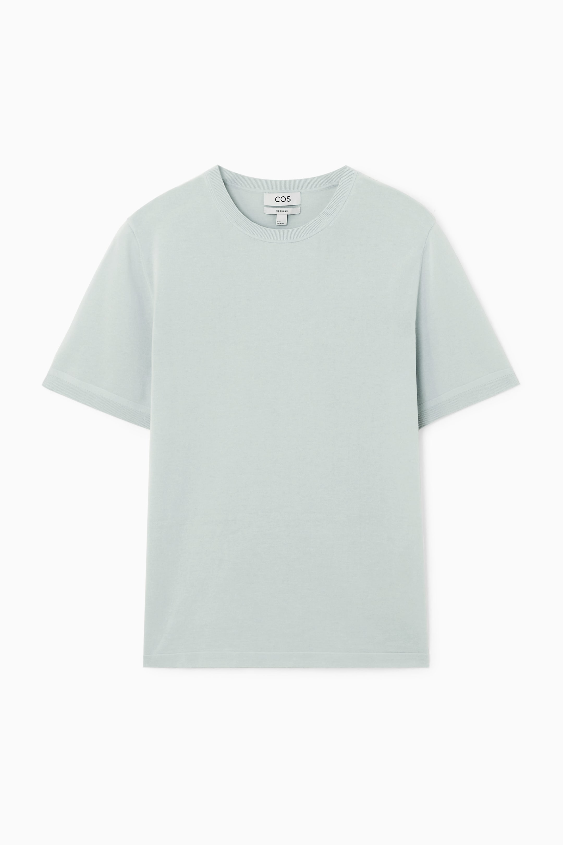 Grösseres Bild ansehen: GESTRICKTES LEICHTES T-SHIRT AUS BAUMWOLLE - HELLBLAU - HERREN | H&M CH 1