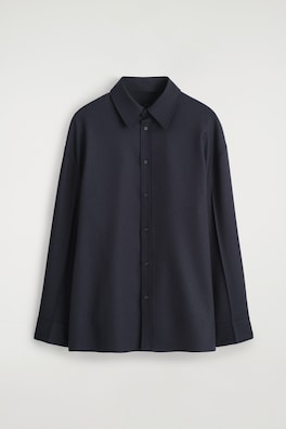 WOOL-FLANNEL SHIRT — MIDNIGHT 2