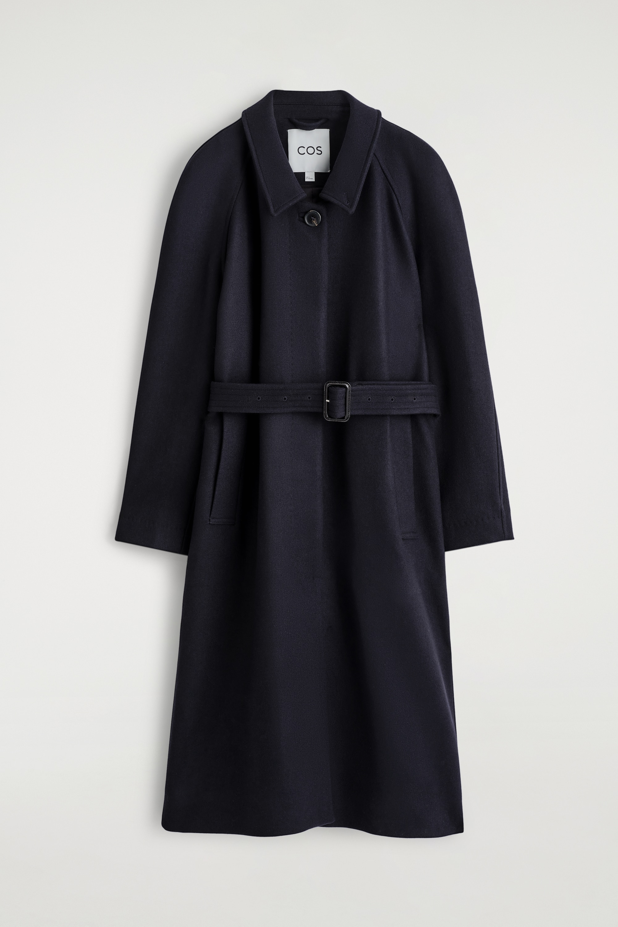 TRENCHCOAT AUS WOLL-MIX - NAVYBLAU