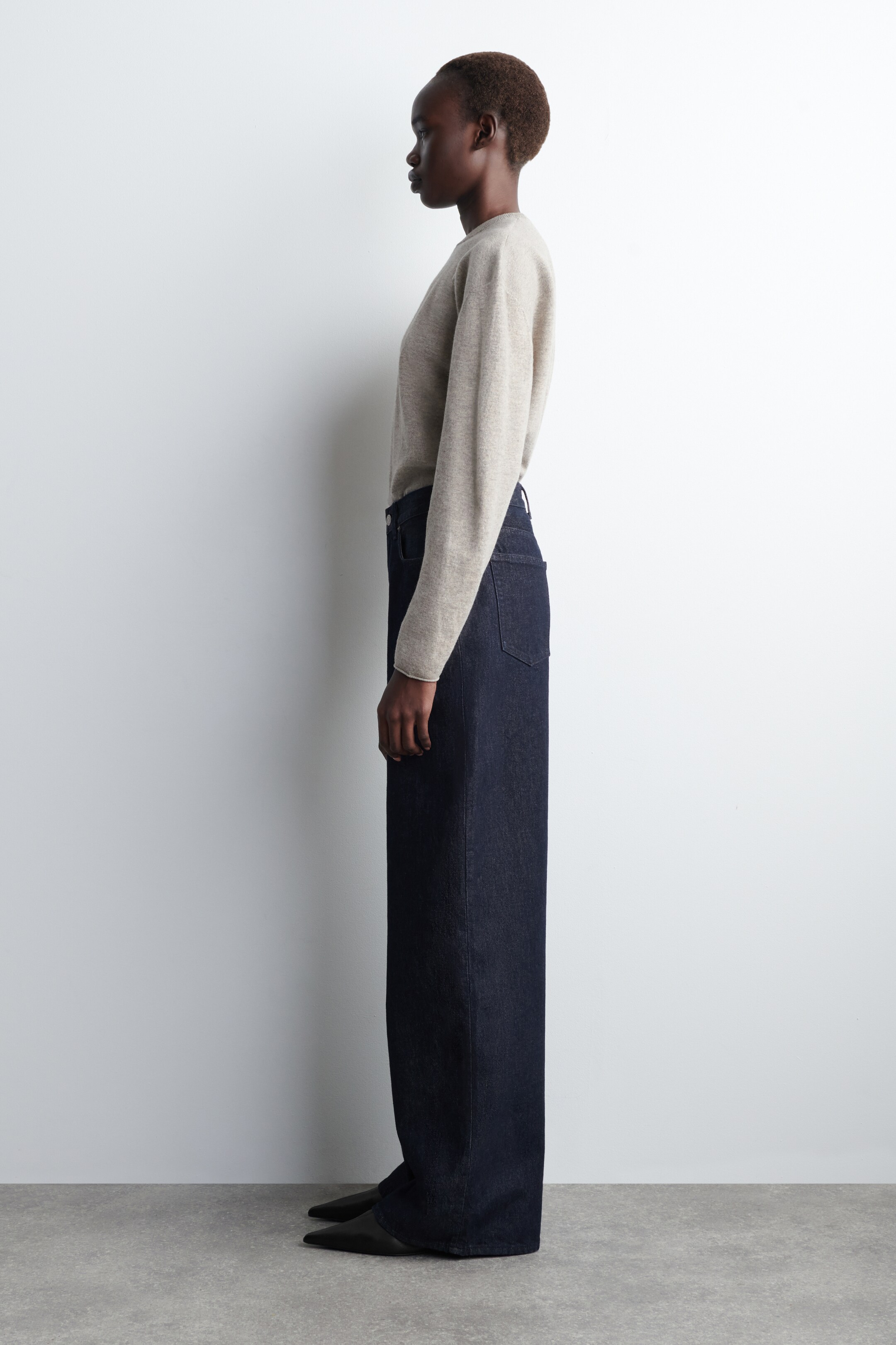 Ver imagem maior: JEANS DIAL DE PERNA LARGA - AZUL ESCURO - SENHORA | H&M PT 3