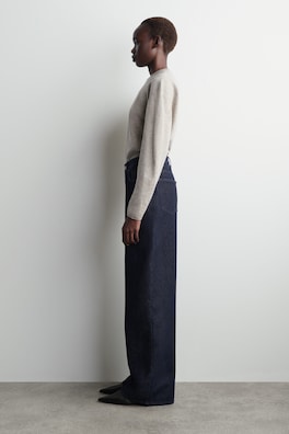 DIAL WIDE-LEG JEANS — DARK BLUE 3