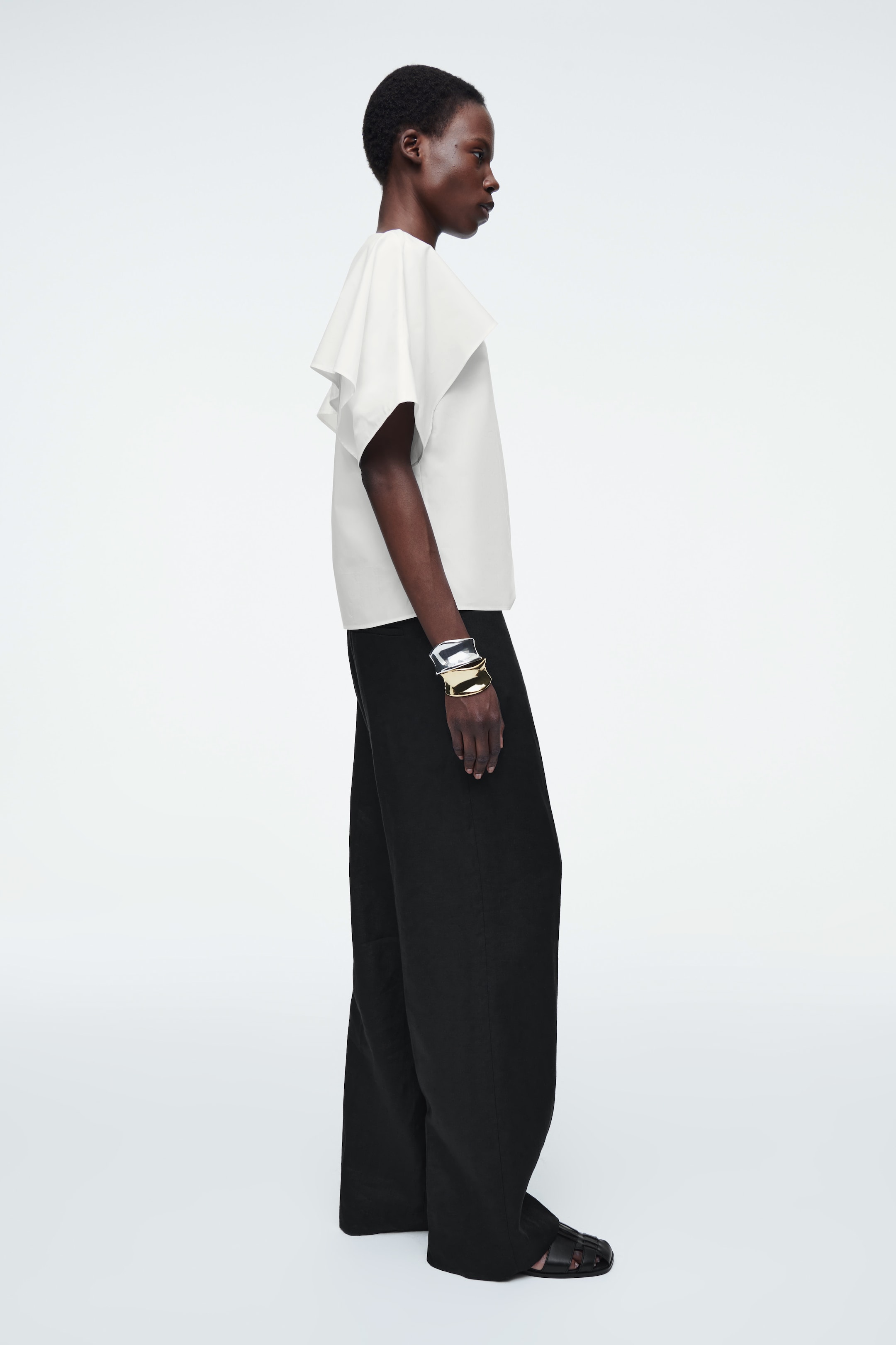 Visualizza immagine più grande: TOP DRAPPEGGIATO IN COTONE - BIANCO - DONNA | H&M IT 3