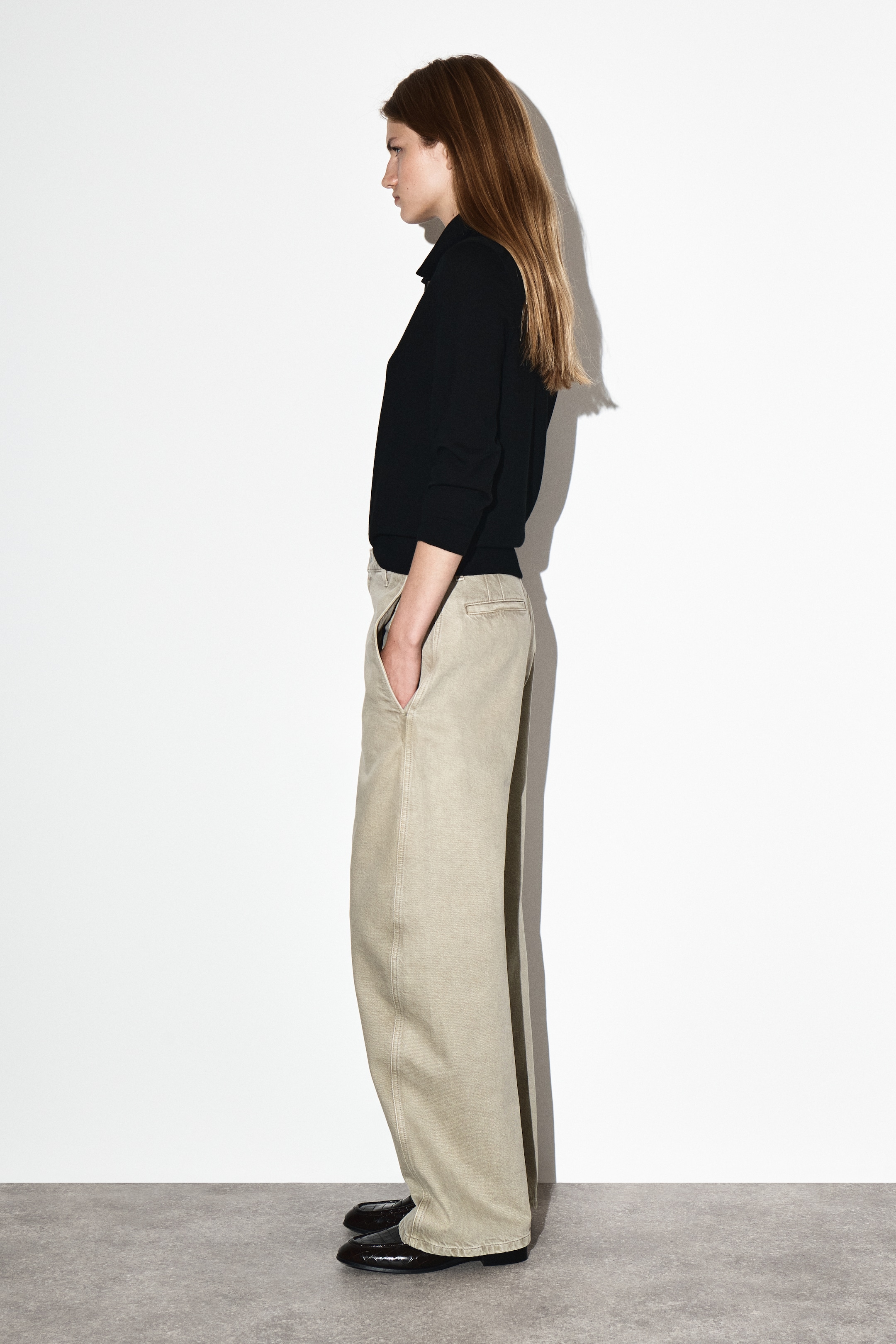 Grösseres Bild ansehen: HOSE AUS DENIM MIT BARREL-BEIN - GRAU-BEIGE - DAMEN | H&M CH 3