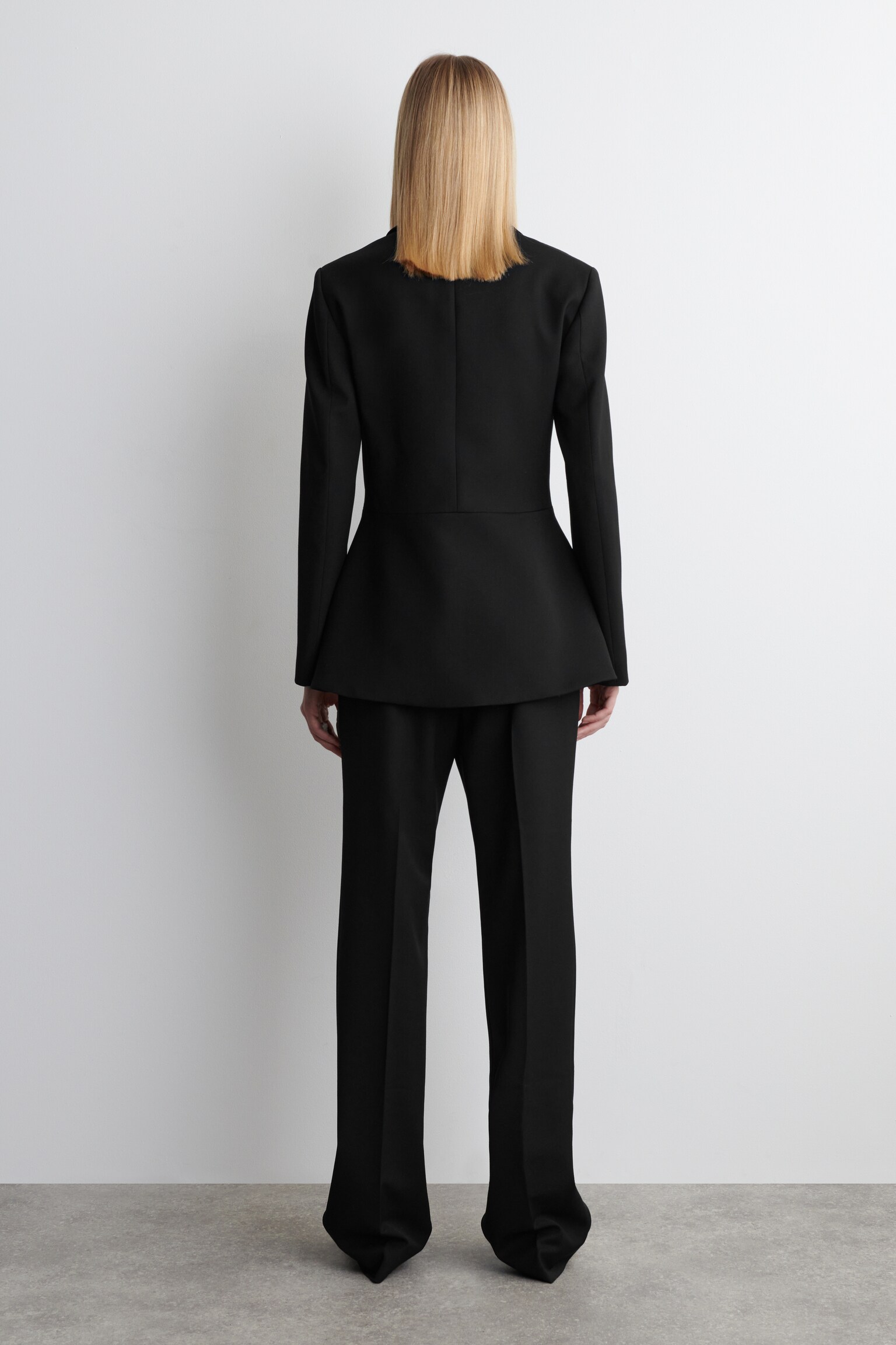 VESTE DE TAILLEUR À BASQUE - NOIR - 4