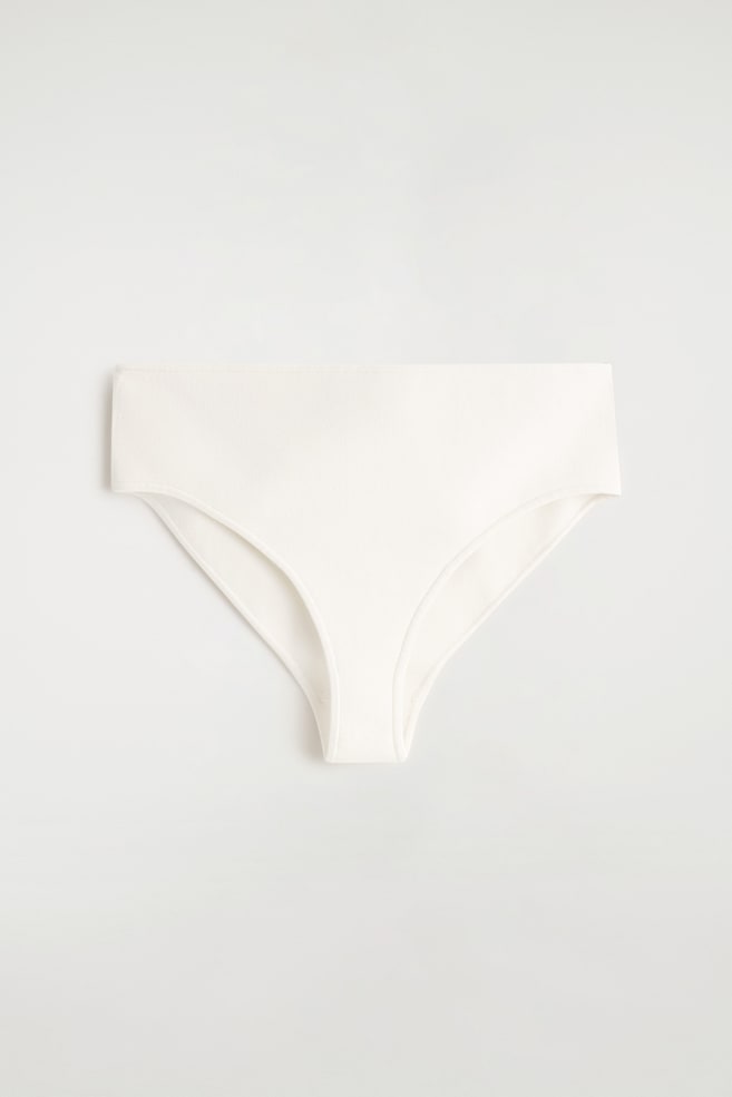 RIBBED SILK MICRO SHORTS — CHALK