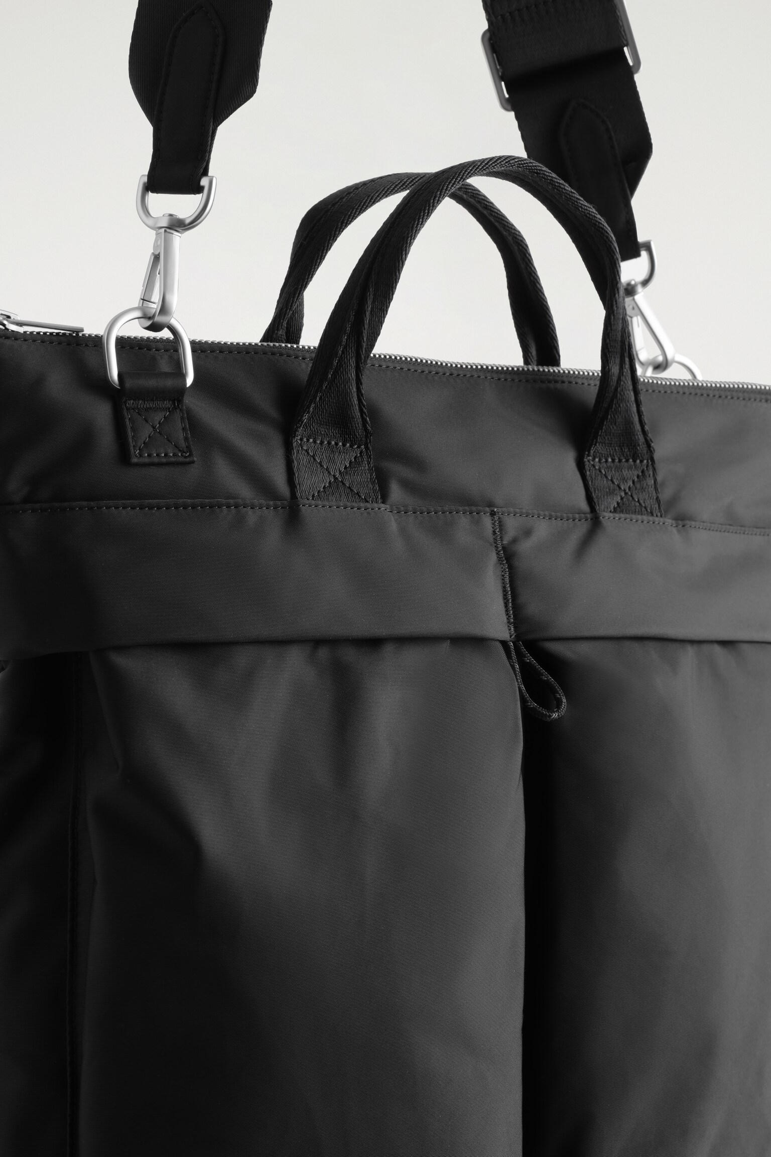 TRANSIT MESSENGER BAG - NYLON - SCHWARZ/GRAU - 4
