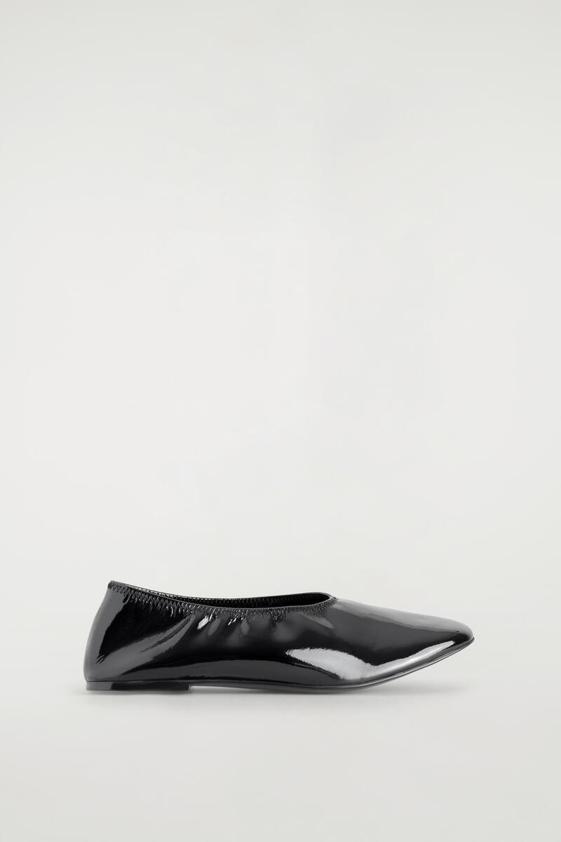 Minimal Patent Leather Ballet Flats