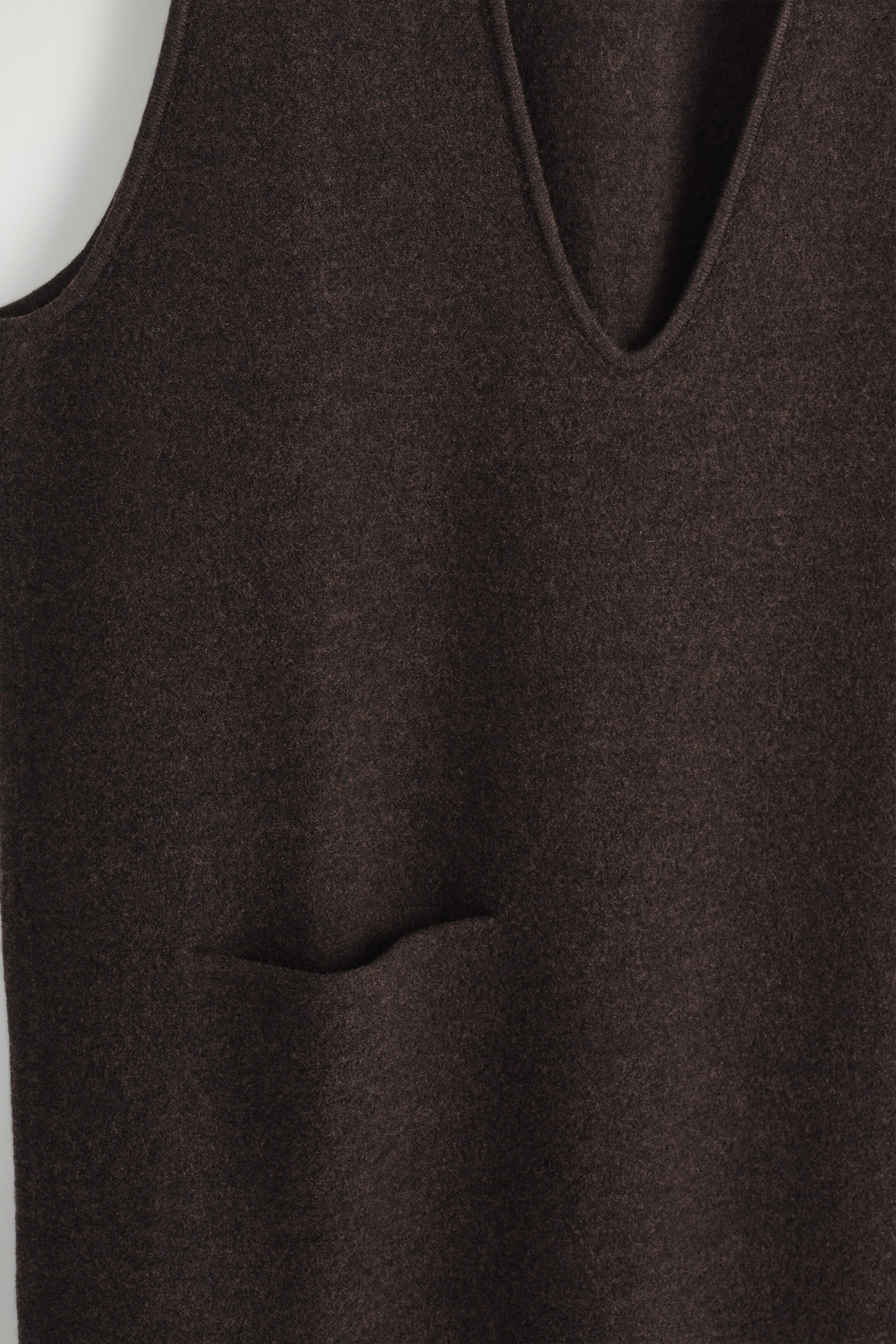 Ingrandisci l'immagine: BOILED-WOOL MIDI DRESS - DARK BROWN - DONNA | H&M CH 7