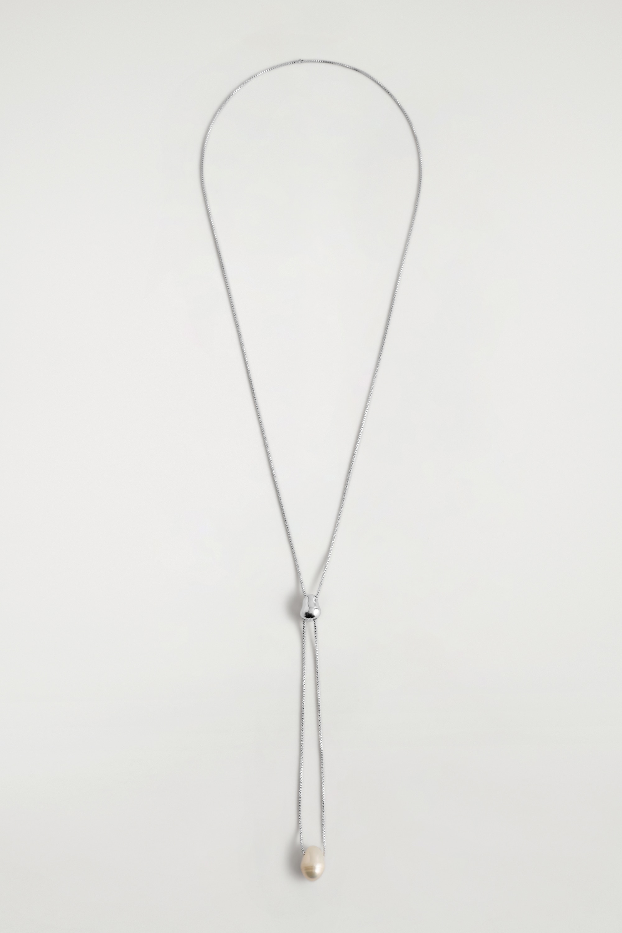 COLLANA CON PERLE D'ACQUA DOLCE - ARGENTO