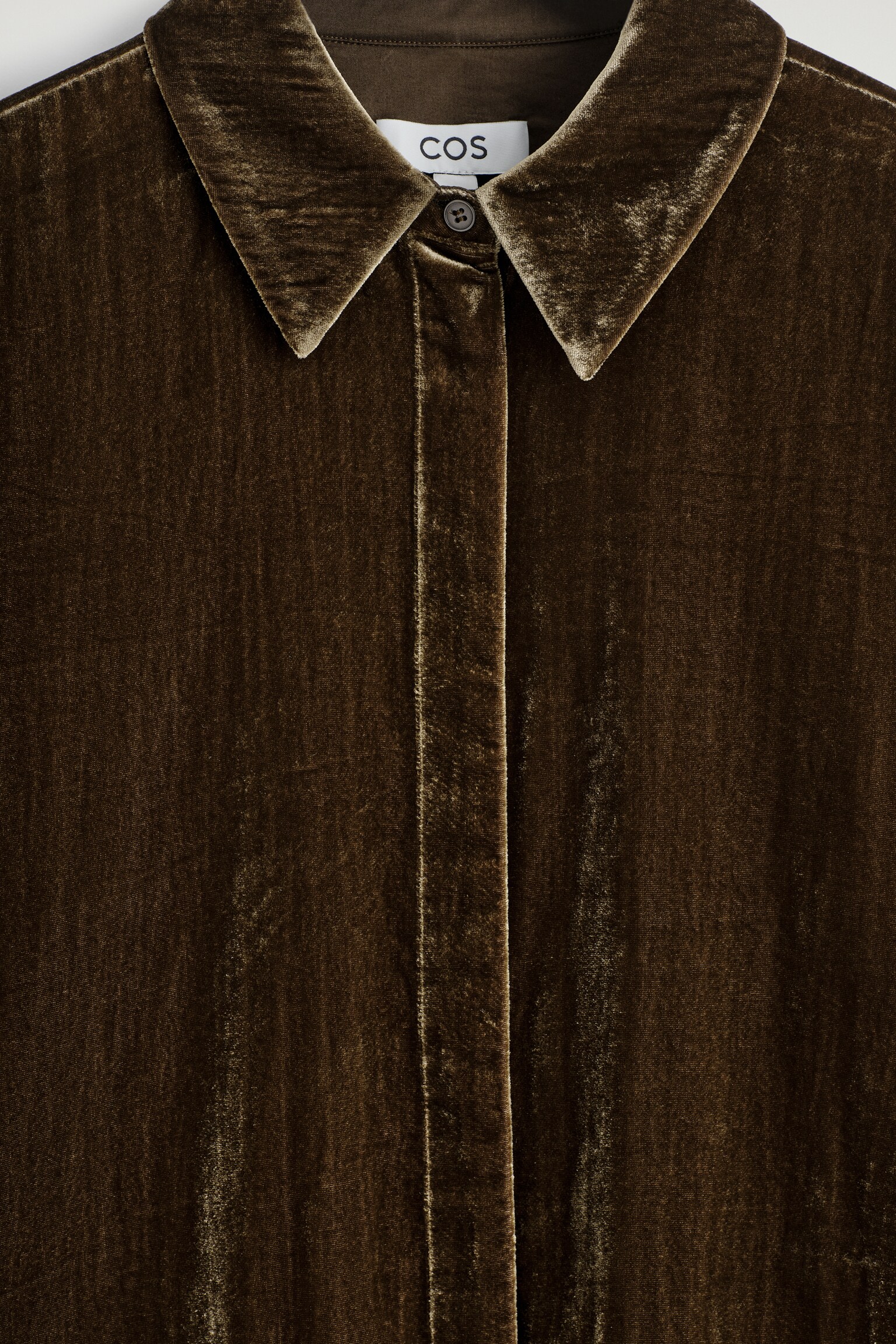 CHEMISE EN VELOURS - BRUN/NOIR - 5