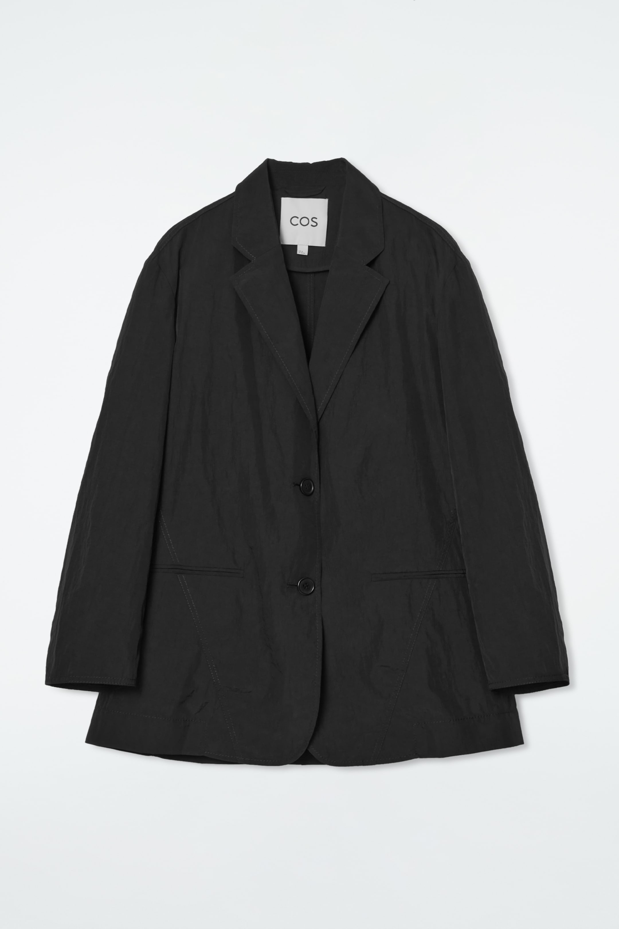 Grösseres Bild ansehen: BLAZER AUS NYLON MIT NORMALER PASSFORM - SCHWARZ - DAMEN | H&M CH 1
