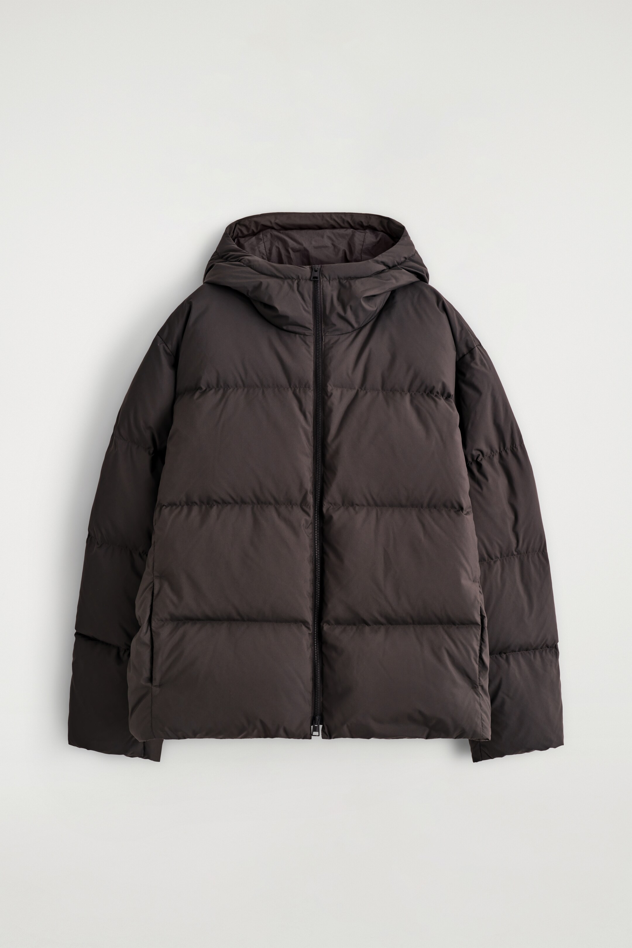 View larger image: HOODED DOWN PUFFER JACKET - DARK BROWN - Men | H&M GB 6