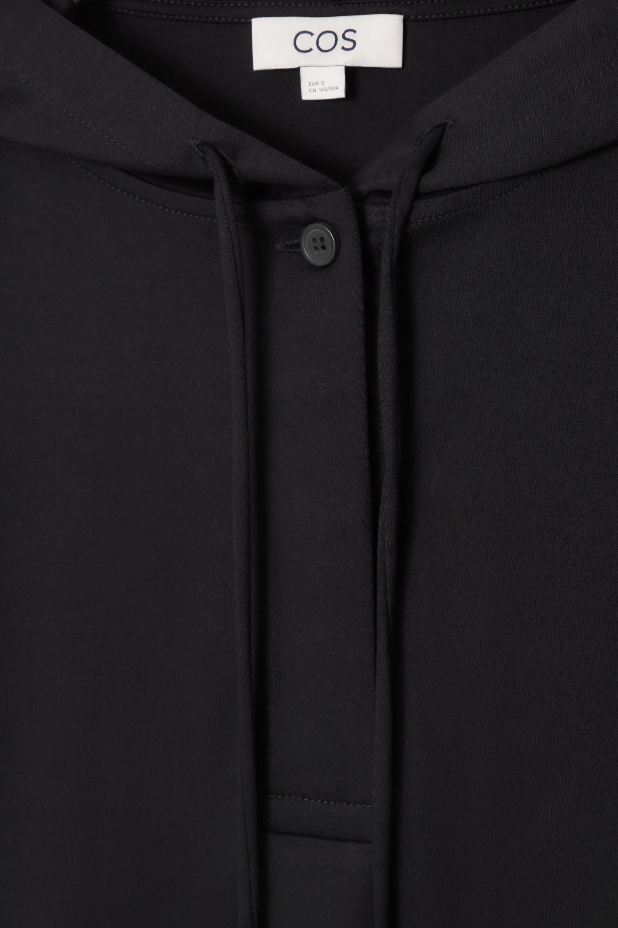 Grösseres Bild ansehen: KAPUZENPULLOVER AUS LEICHTEM JERSEY MIT KNÖPFEN - SCHWARZ - DAMEN | H&M CH 2