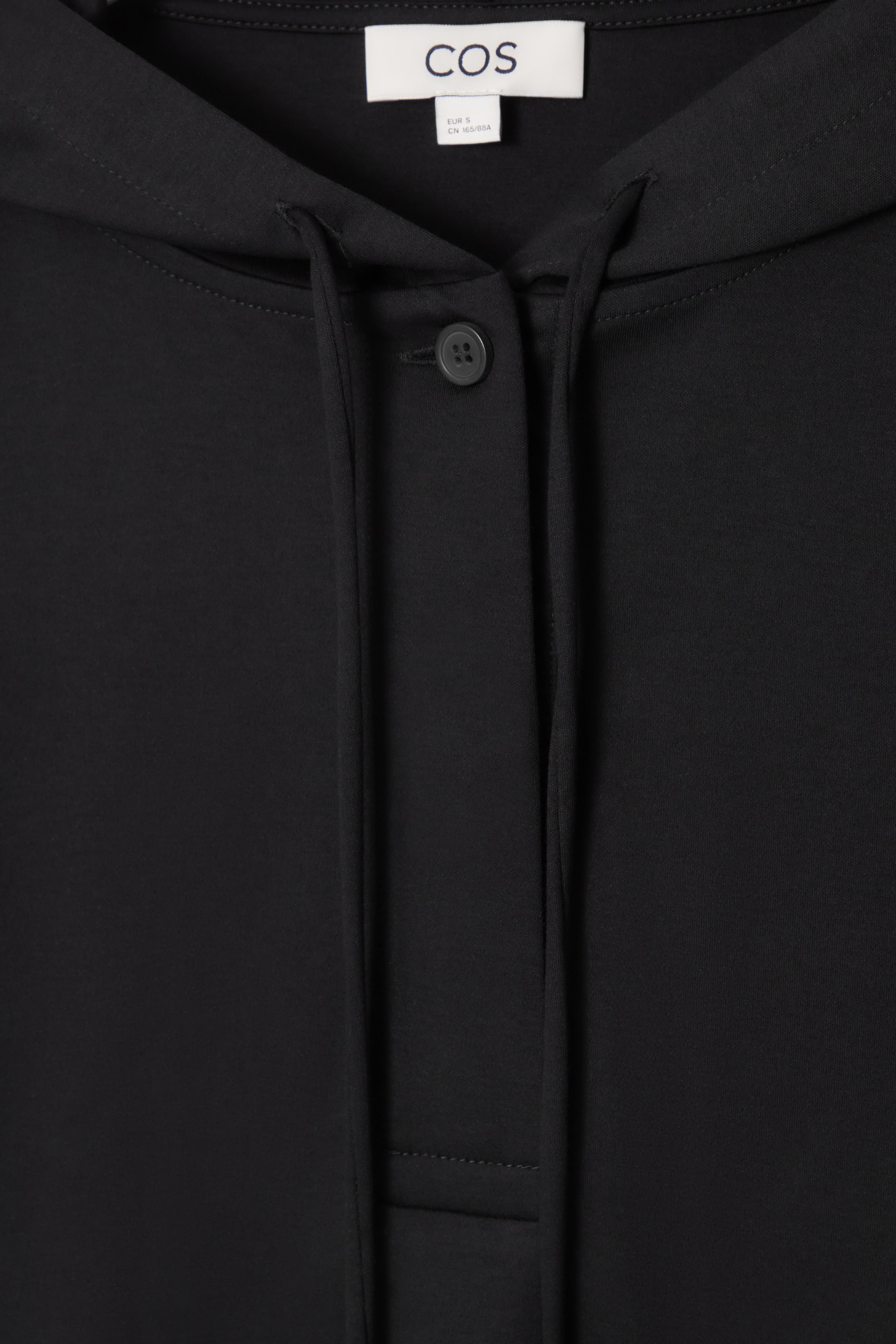 Grösseres Bild ansehen: KAPUZENPULLOVER AUS LEICHTEM JERSEY MIT KNÖPFEN - SCHWARZ - DAMEN | H&M CH 2