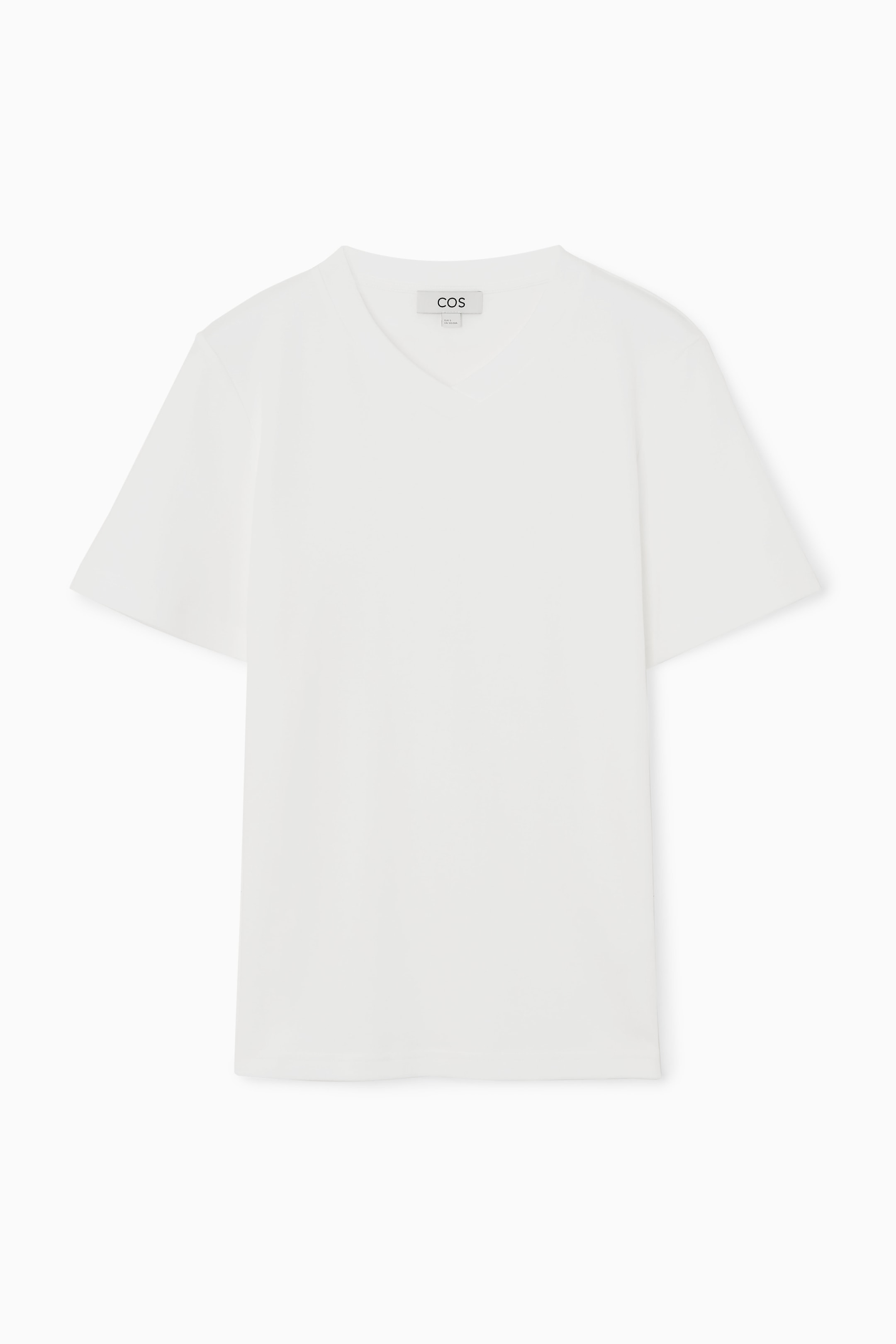 Se større billede: BOXY T-SHIRT MED V-HALS – REGULAR - HVID - DAME | H&M DK 1