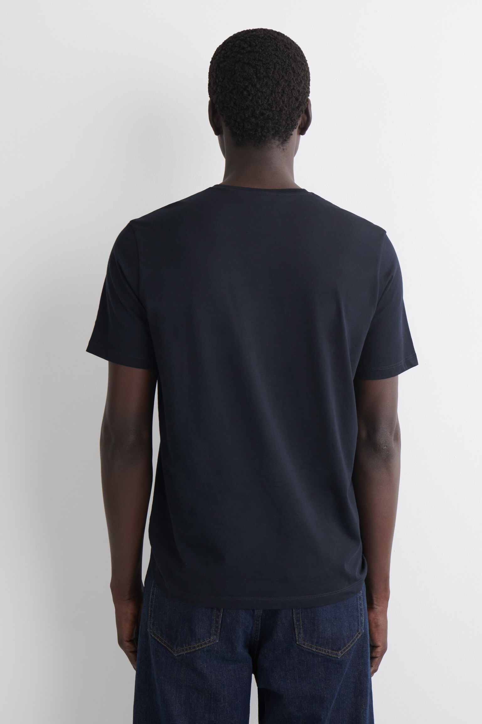 3 DARABOS KÖRNYAKÚ PÓLÓ SZETT PAMUTBÓL - TENGERÉSZKÉK / FEHÉR / SZÜRKE/FEHÉR/FEKETE - 4