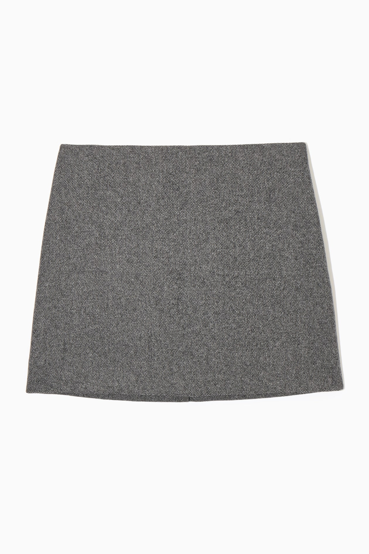 WOOL-JACQUARD MINI SKIRT - BLACK / WHITE | COS US