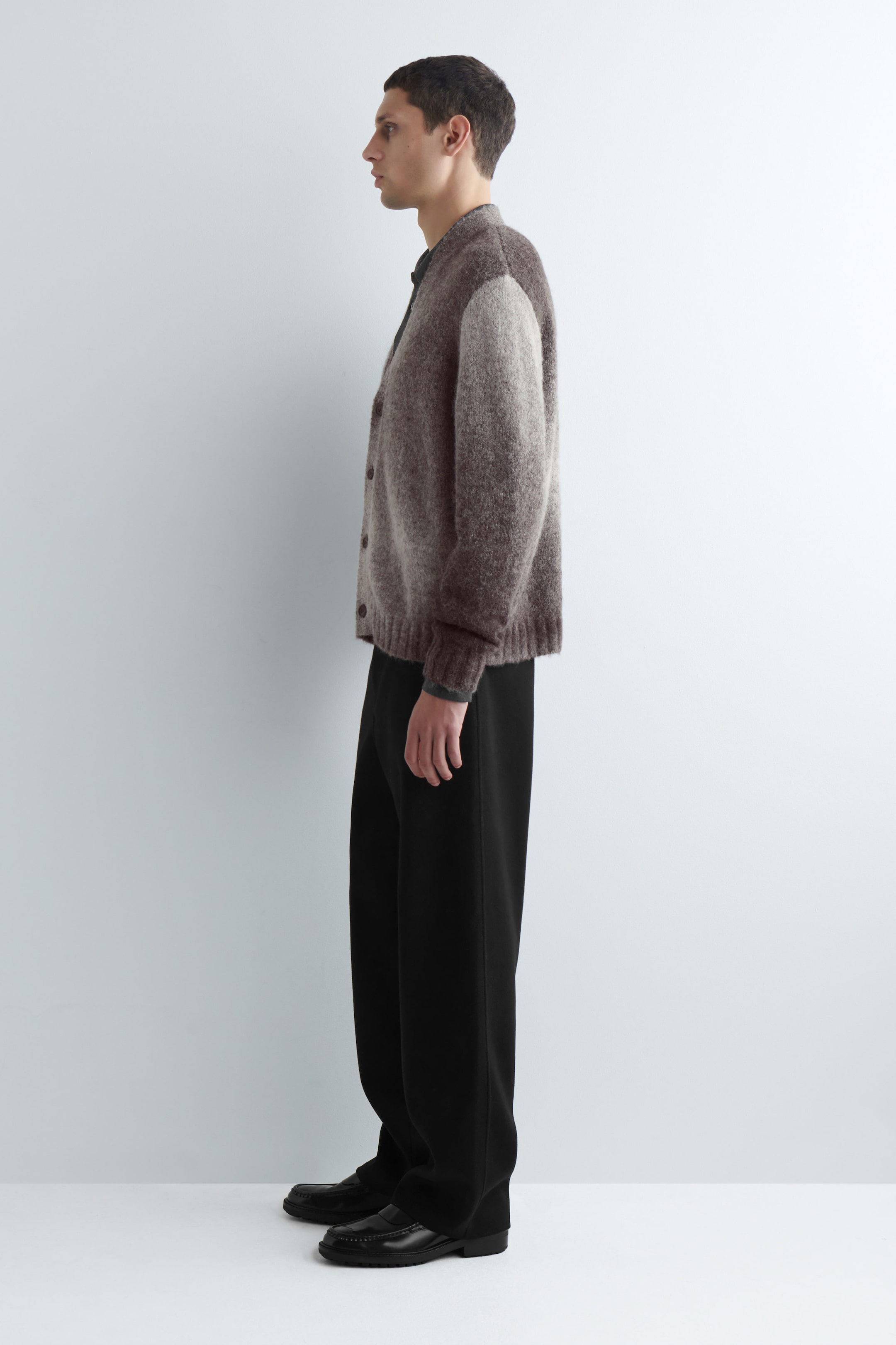 DEGRADE ALPACA-BLEND CARDIGAN