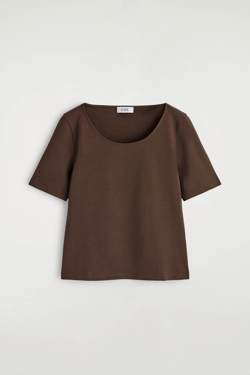 Slim Scoop-Neck Cotton T-Shirt