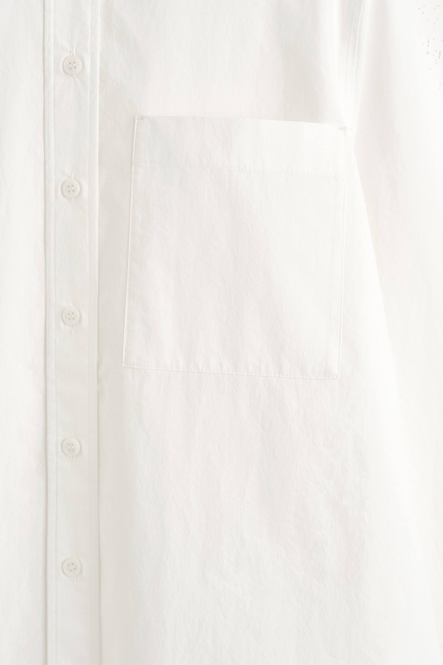 ELEGANTES HEMD AUS PIMA-BAUMWOLLE - WEISS/DUNKELBRAUN/WEISS - 4