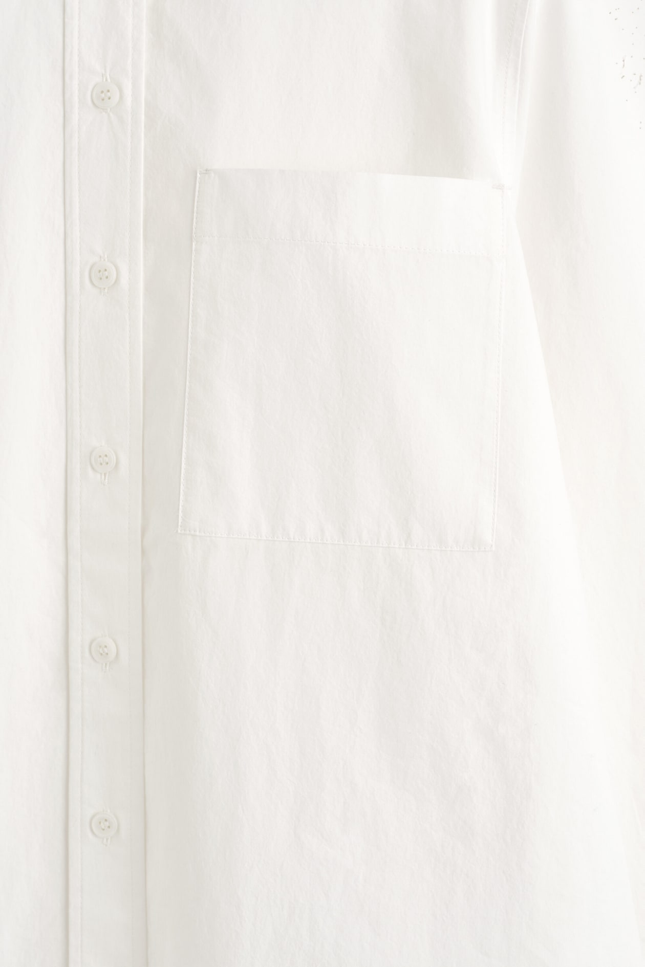 TAILORED PIMA COTTON SHIRT — OFF-WHITE