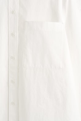 TAILORED PIMA COTTON SHIRT — OFF-WHITE 1