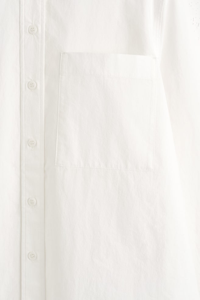 TAILORED PIMA COTTON SHIRT — OFF-WHITE
