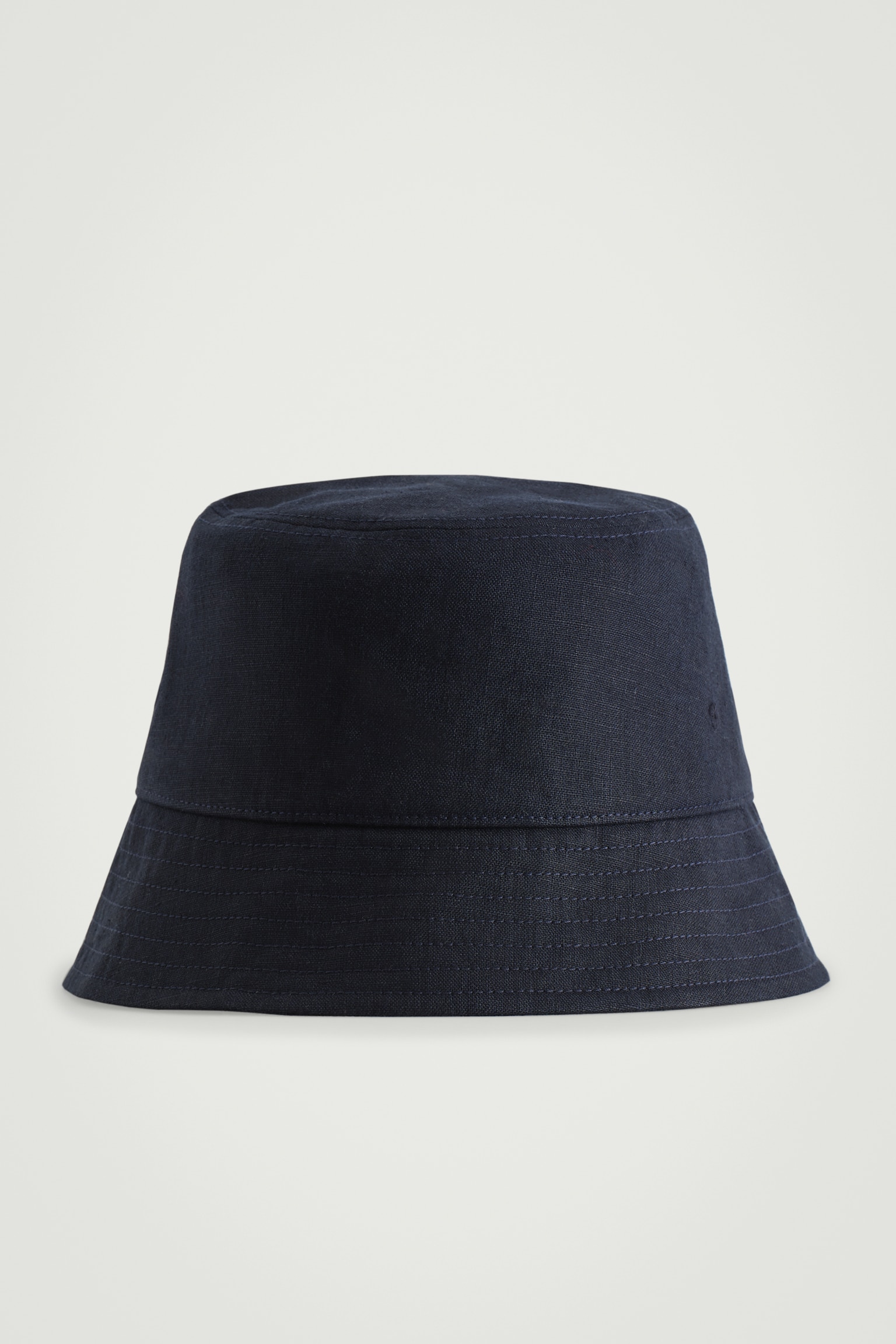 GORRO PESCADOR DE LINO - AZUL MARINO/TOPO - 1