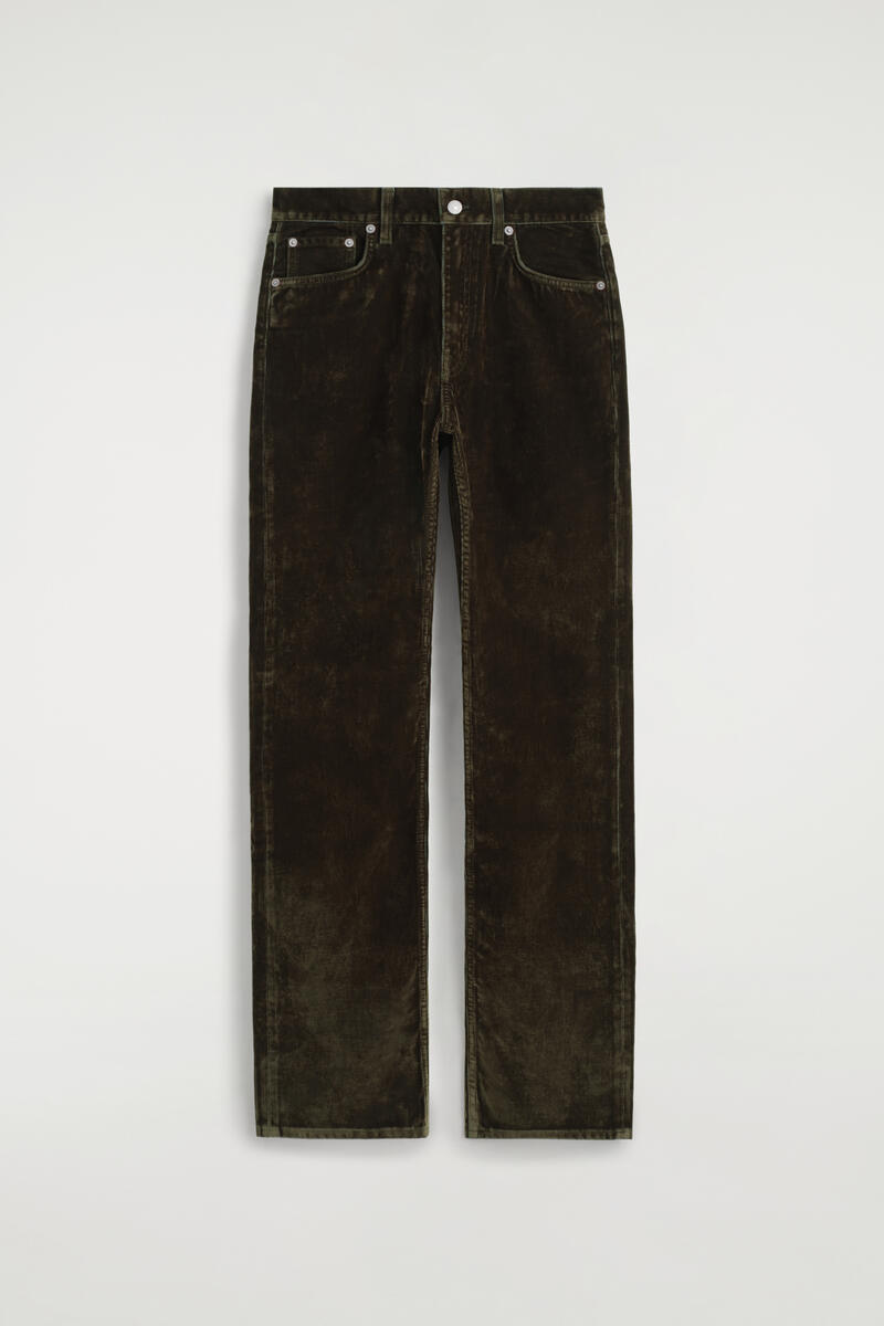 Chord Corduroy Straight-Leg Jeans