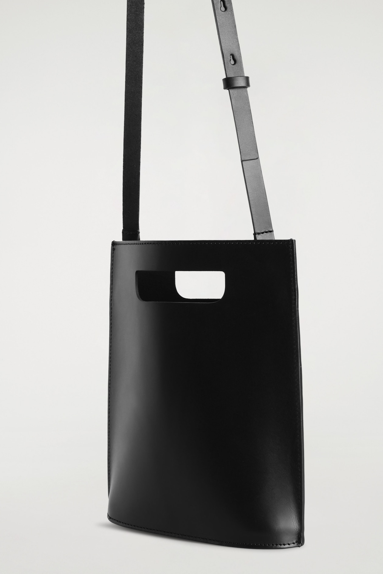 FOLIO MINI BAG - LEATHER — BLACK