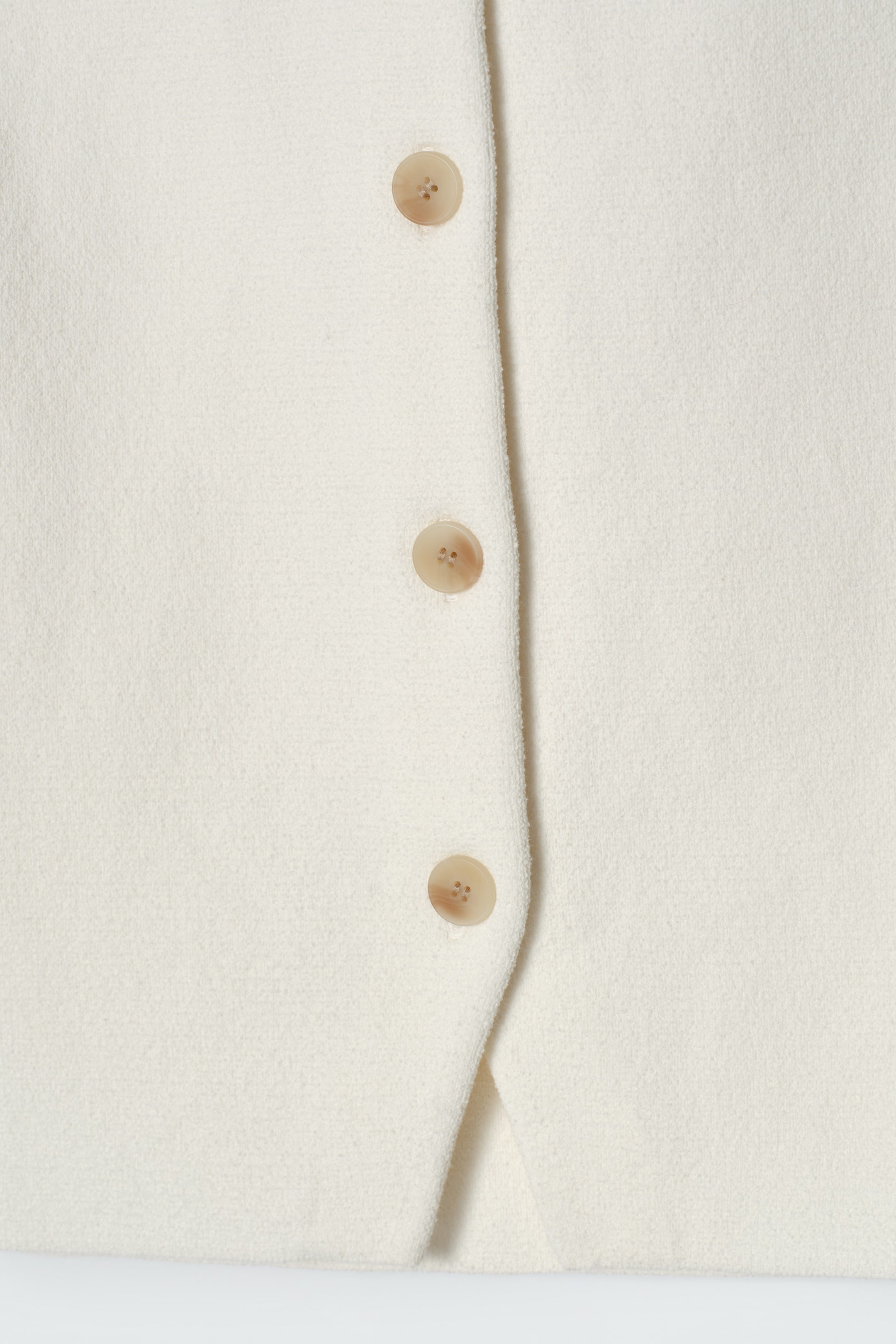 View larger image: KNITTED COTTON WAISTCOAT - IVORY - Ladies | H&M GB 7