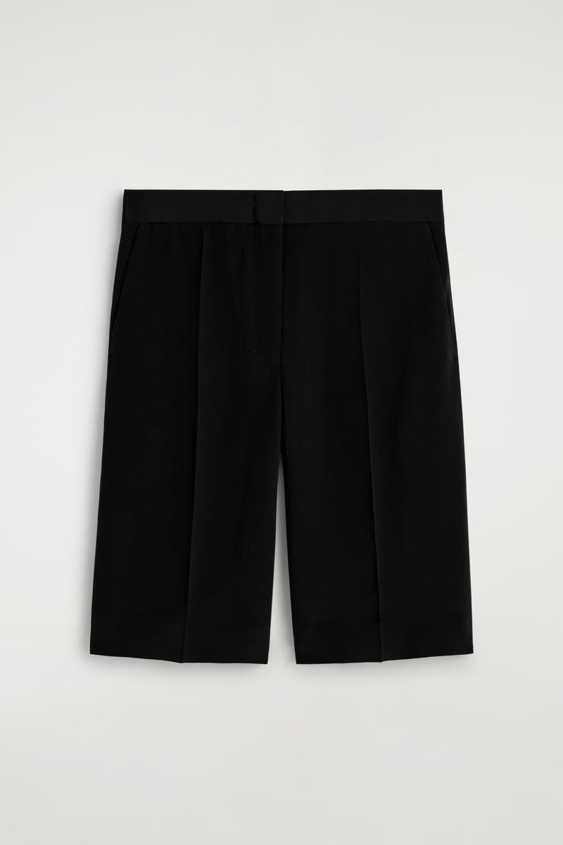 Tailored Silk Shorts