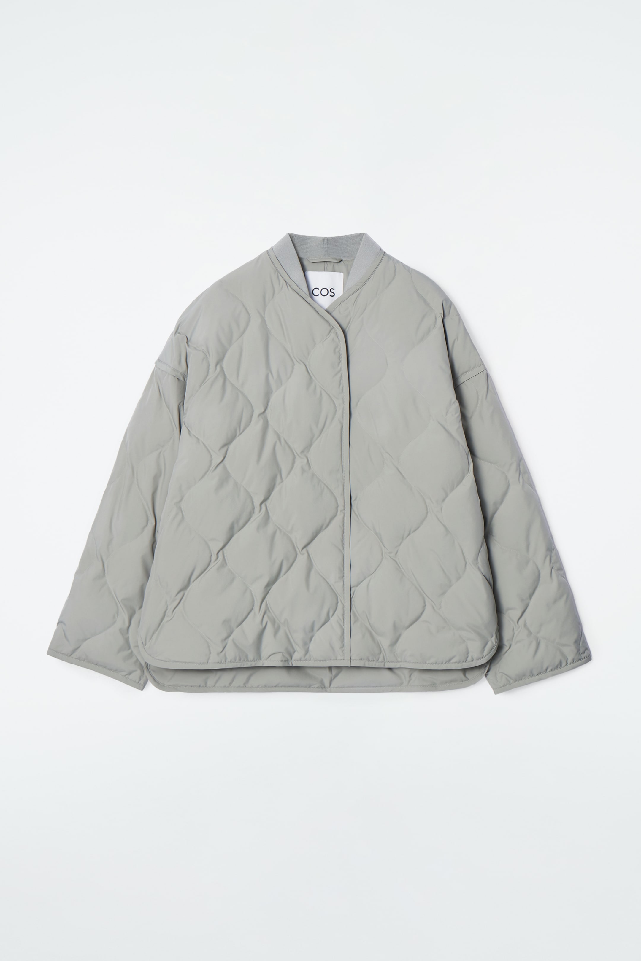 View larger image: OVERSIZED QUILTED JACKET - SAGE GREEN - Ladies | H&M GB 1