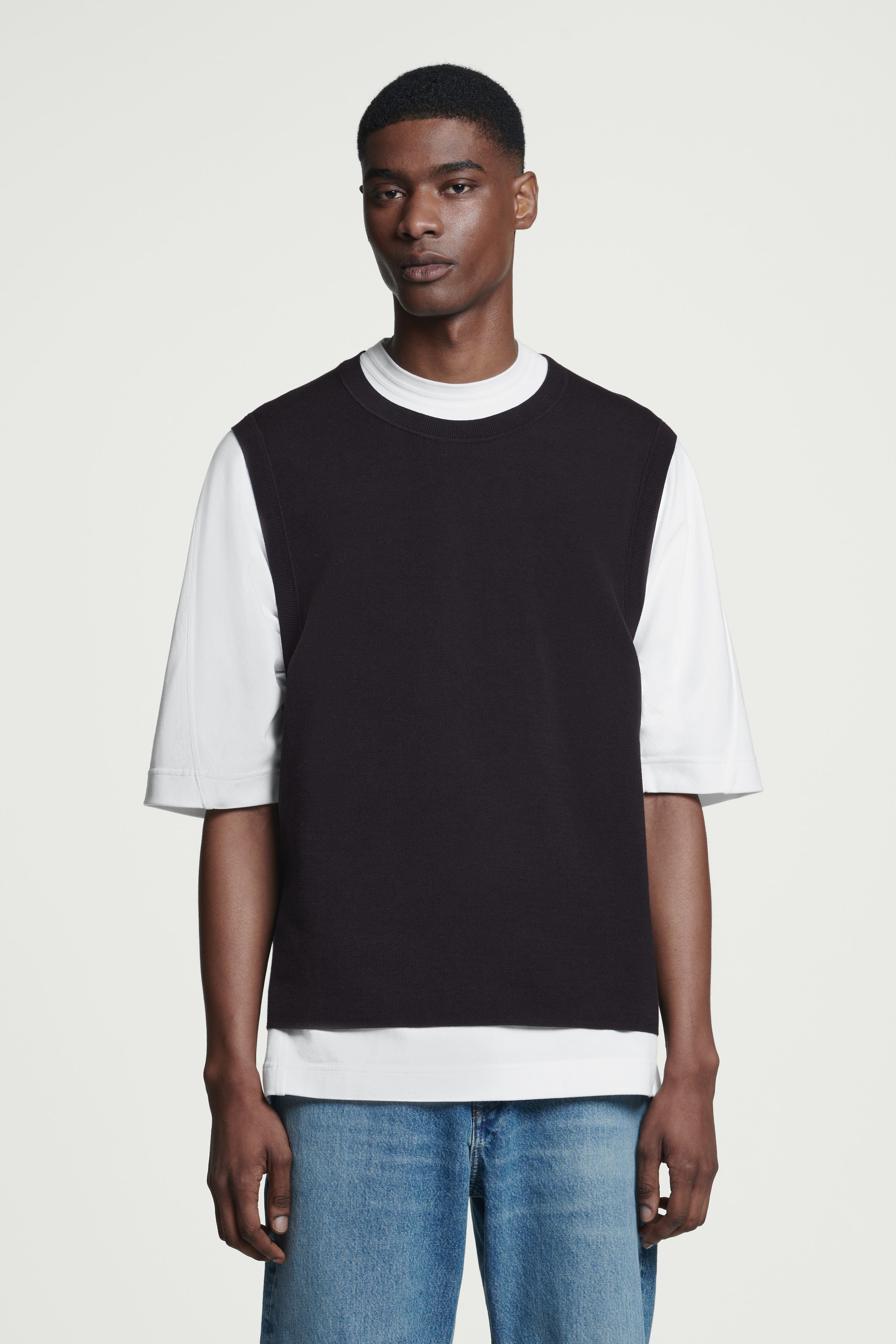 DOUBLE-FACED KNITTED TANK