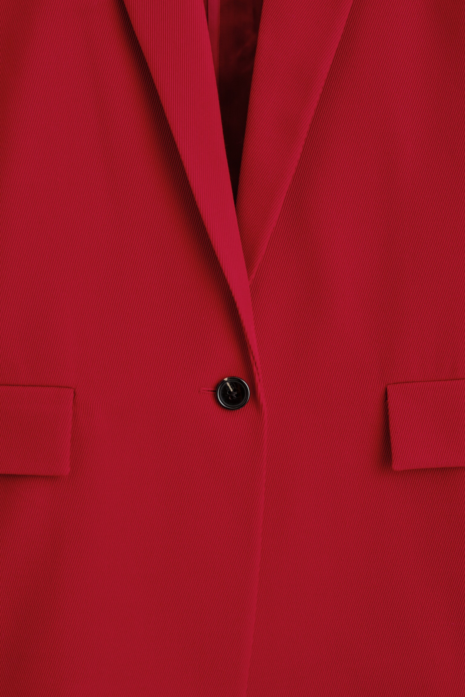 BLAZER CROISÉ EN LAINE MÉLANGÉE - ROUGE - 6