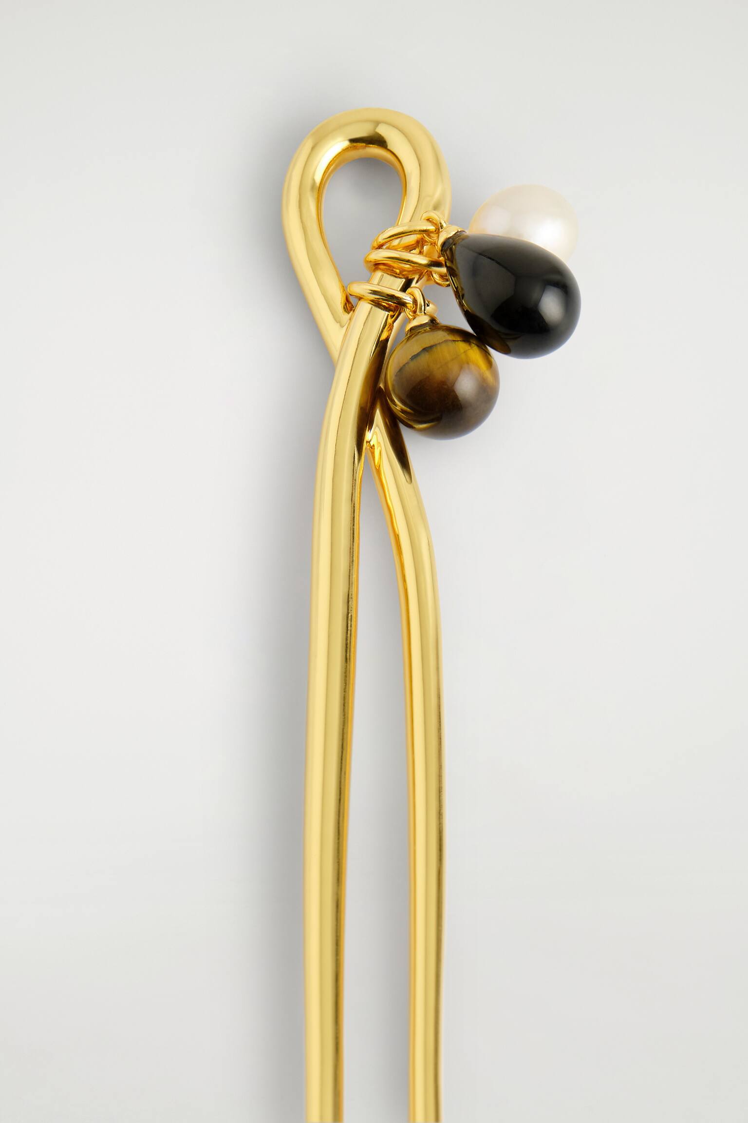 ÉPINGLE À CHEVEUX À CHARMS - DORÉ - 3