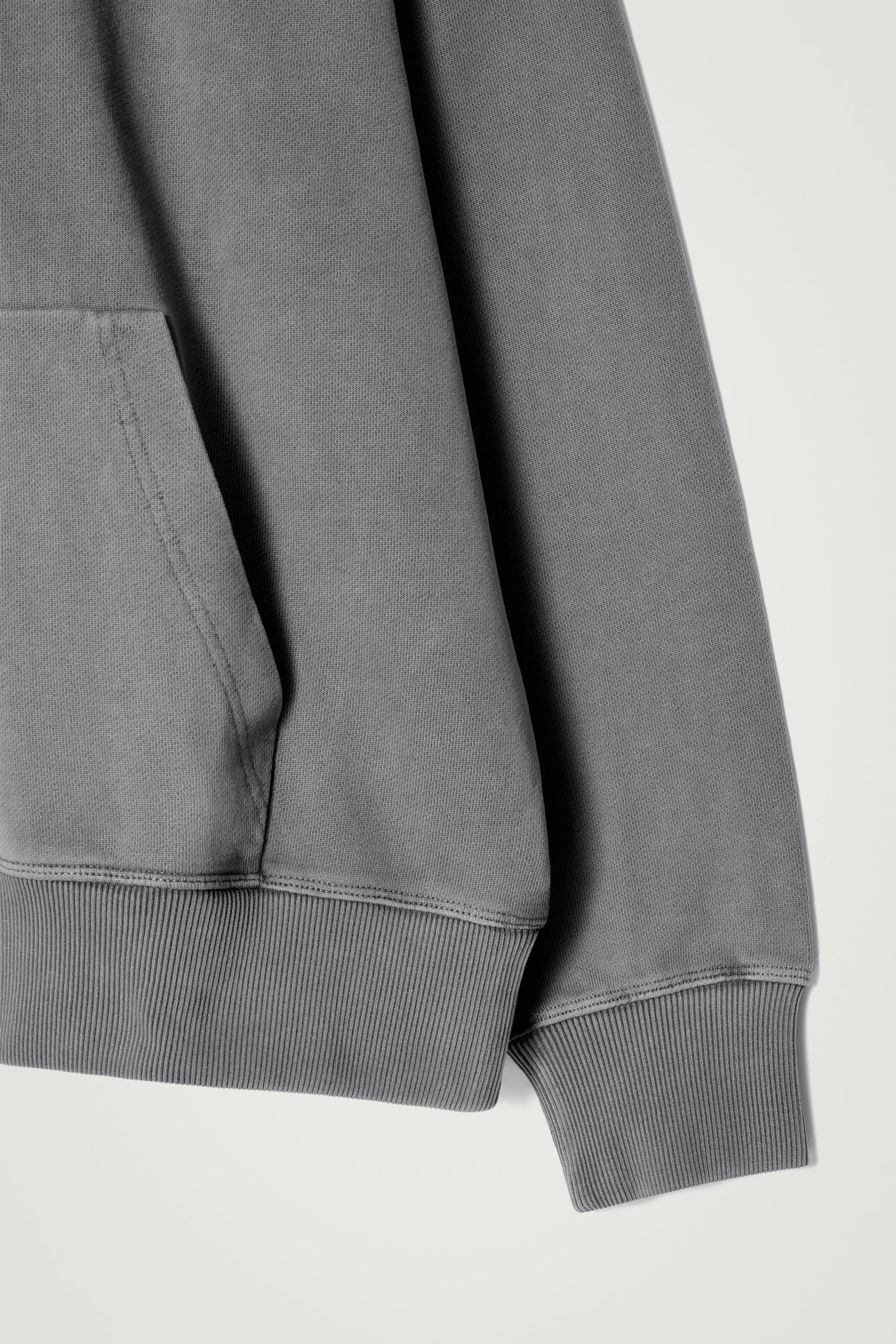 View larger image: WASHED COTTON-JERSEY HOODIE - WASHED BLACK - Men | H&M GB 7